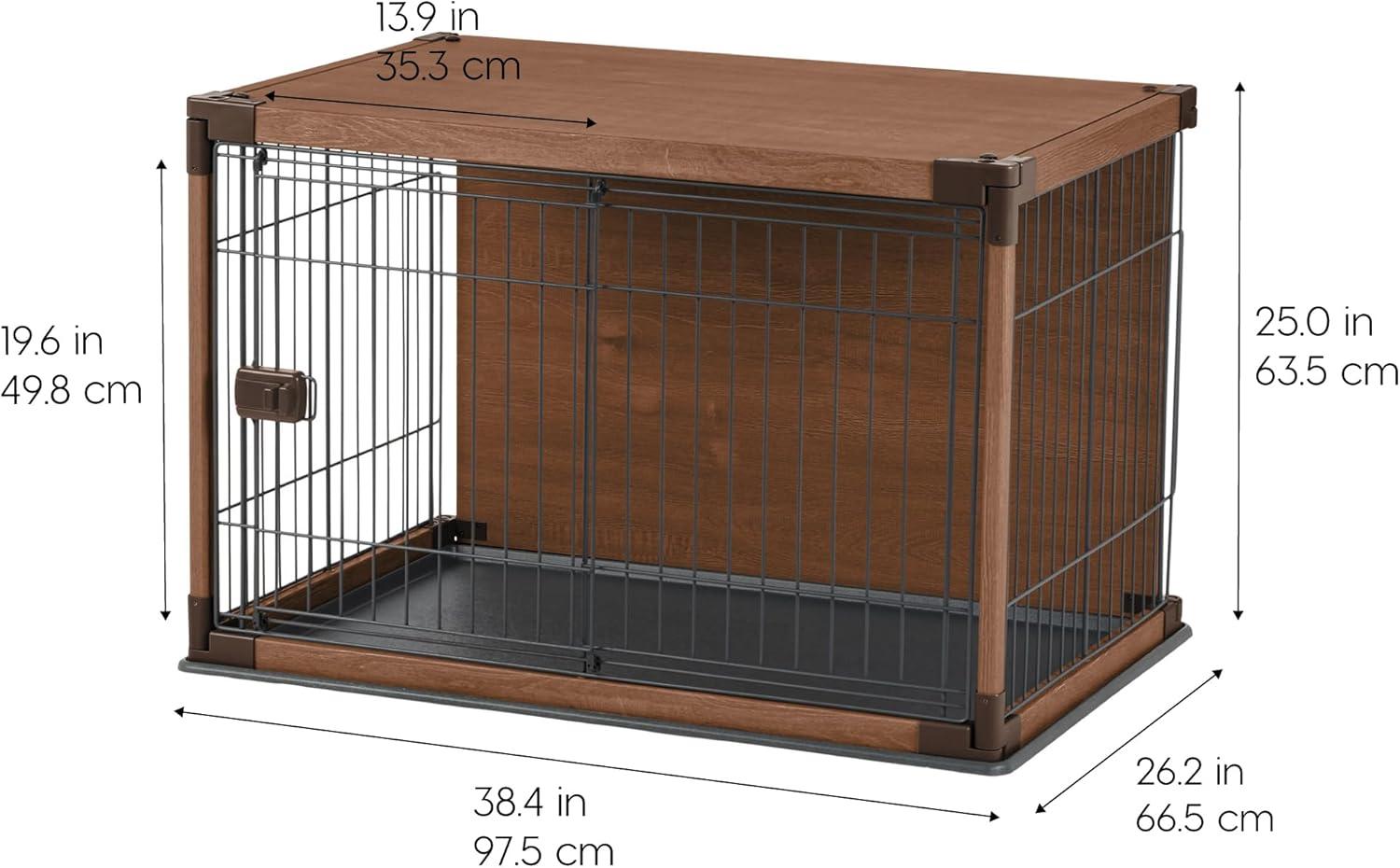 IRIS USA Wire Open Dog Crate Pet Playpen