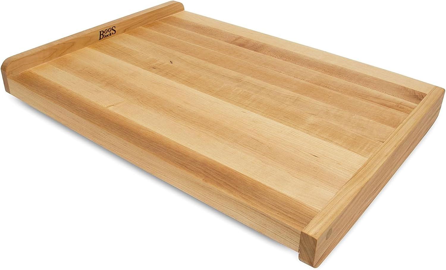 John Boos Countertop Reversible Wood Cutting Board w/ Juice Groove, Maple