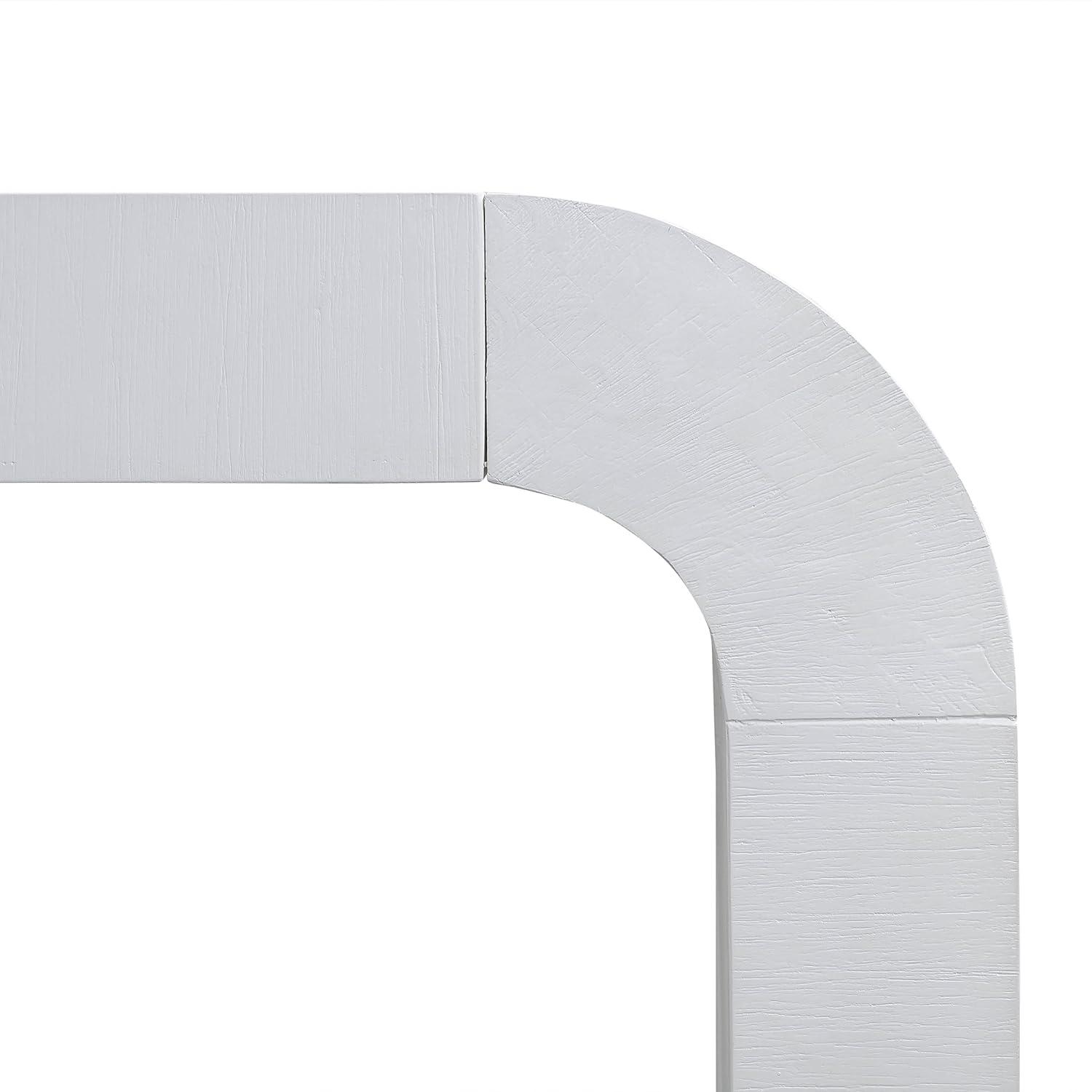 TOV Furniture  Hump White Acacia Finish Console Table