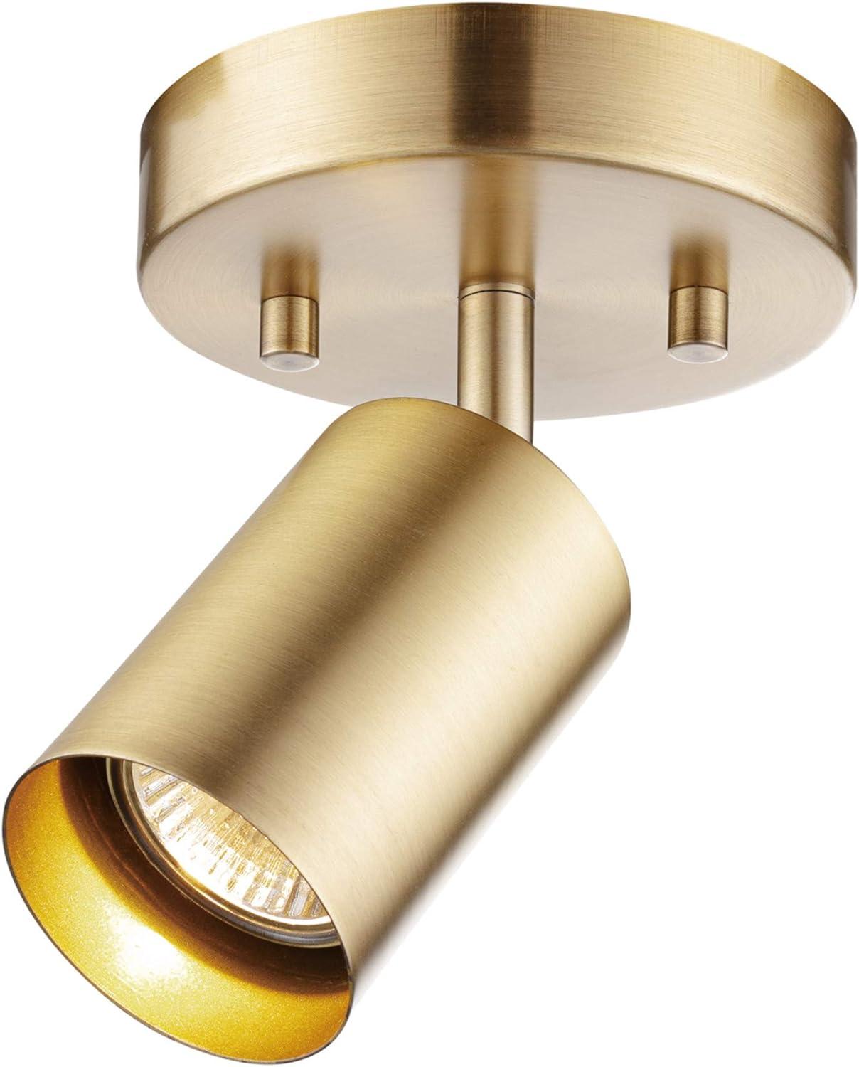 Globe Electric 59765 1-Light Track Lighting Spotlight - Matte Brass