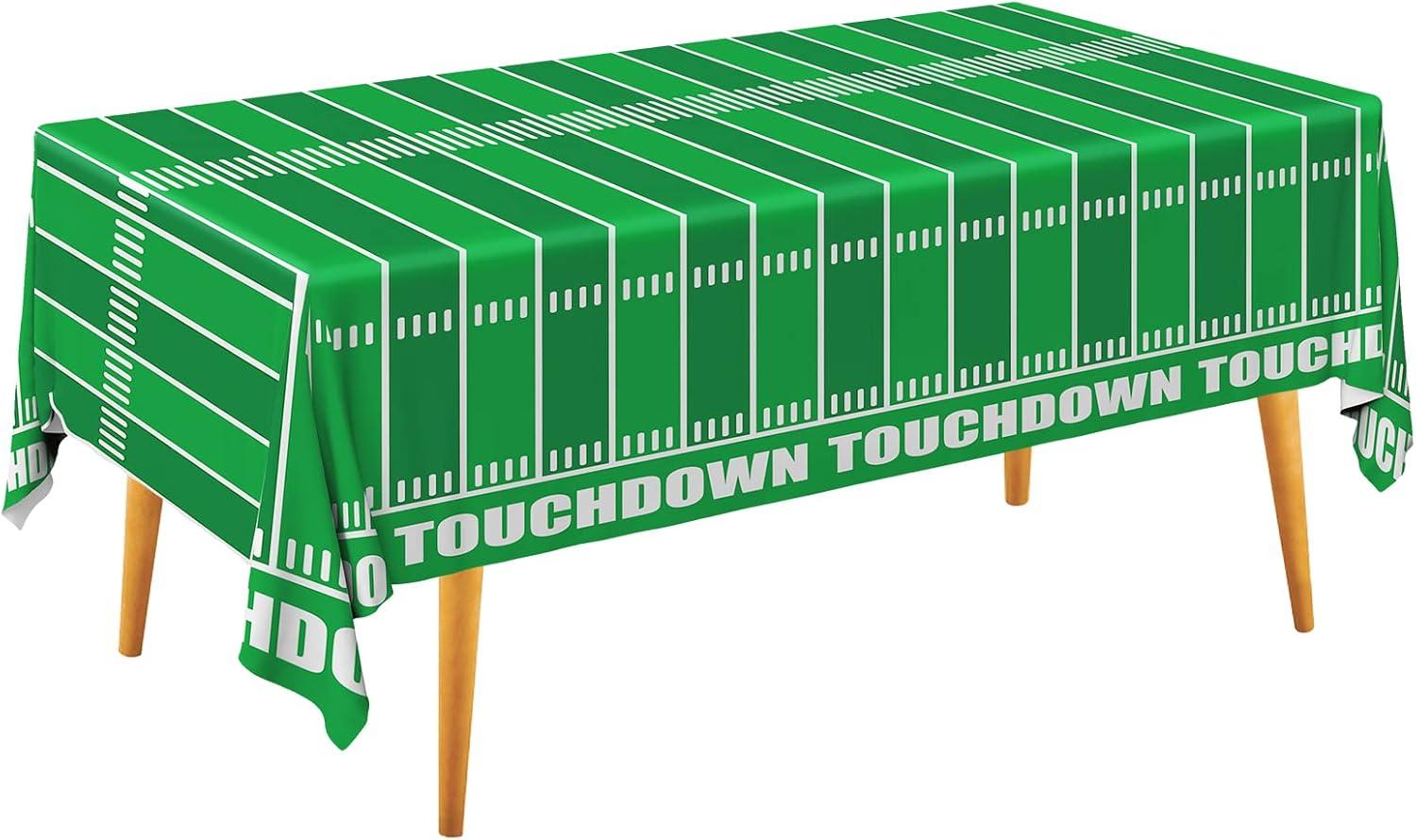 Football Tablecloth 3 Pack For Football Party Games Decoration 54 X 108Inch Touchdown Tablecover Football Decorations