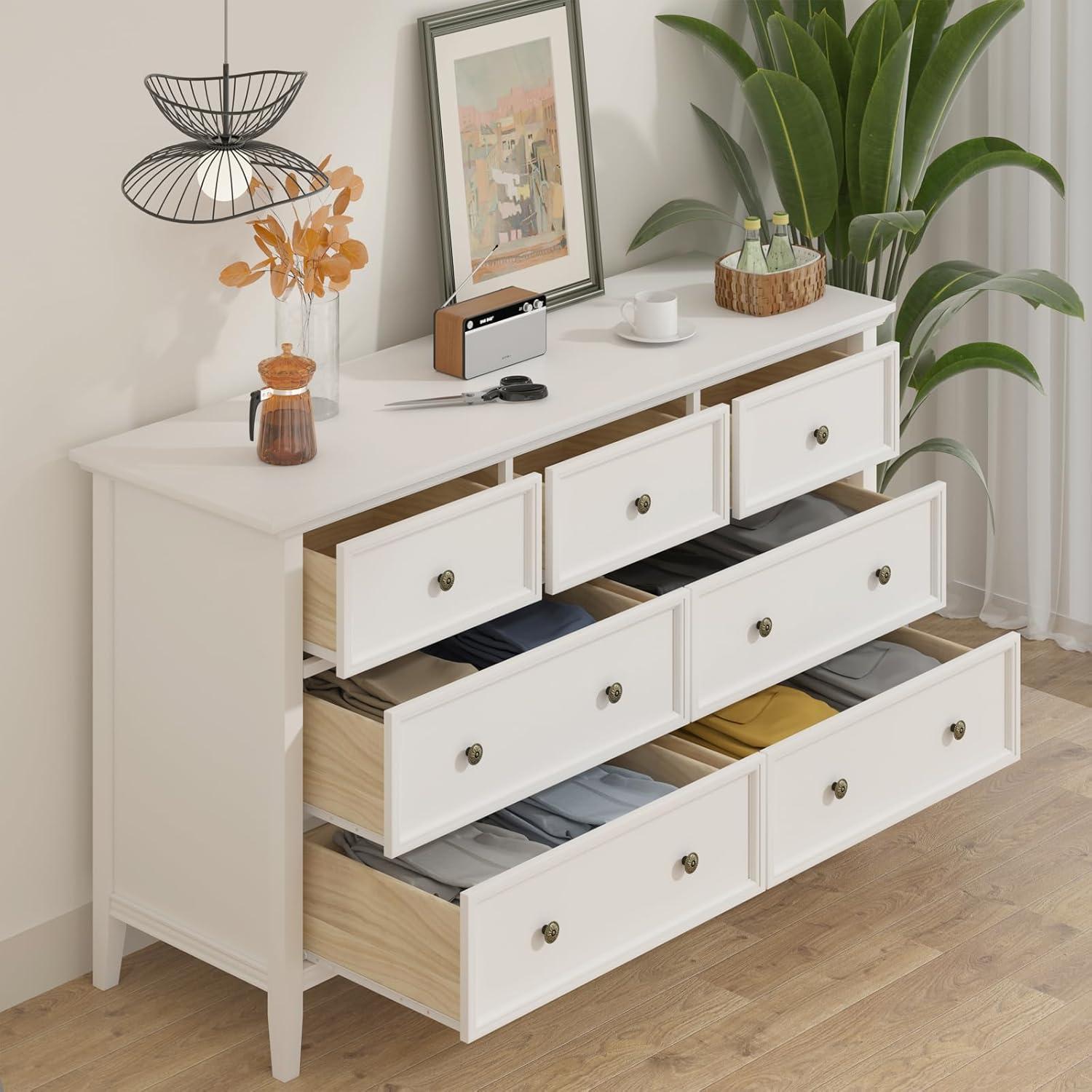 Decopom Modern 7 Drawers Dresser 7 Drawers Cabinet
