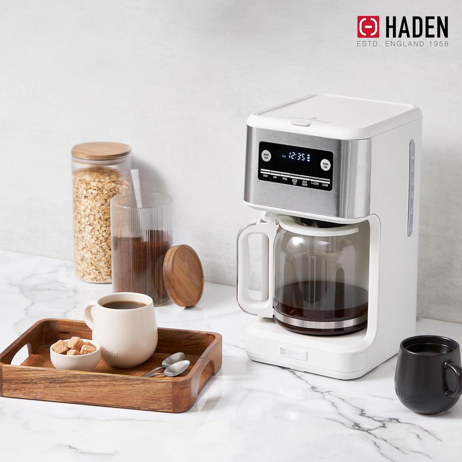 HADEN Generous Brew White 14-Cup Drip Coffee Maker