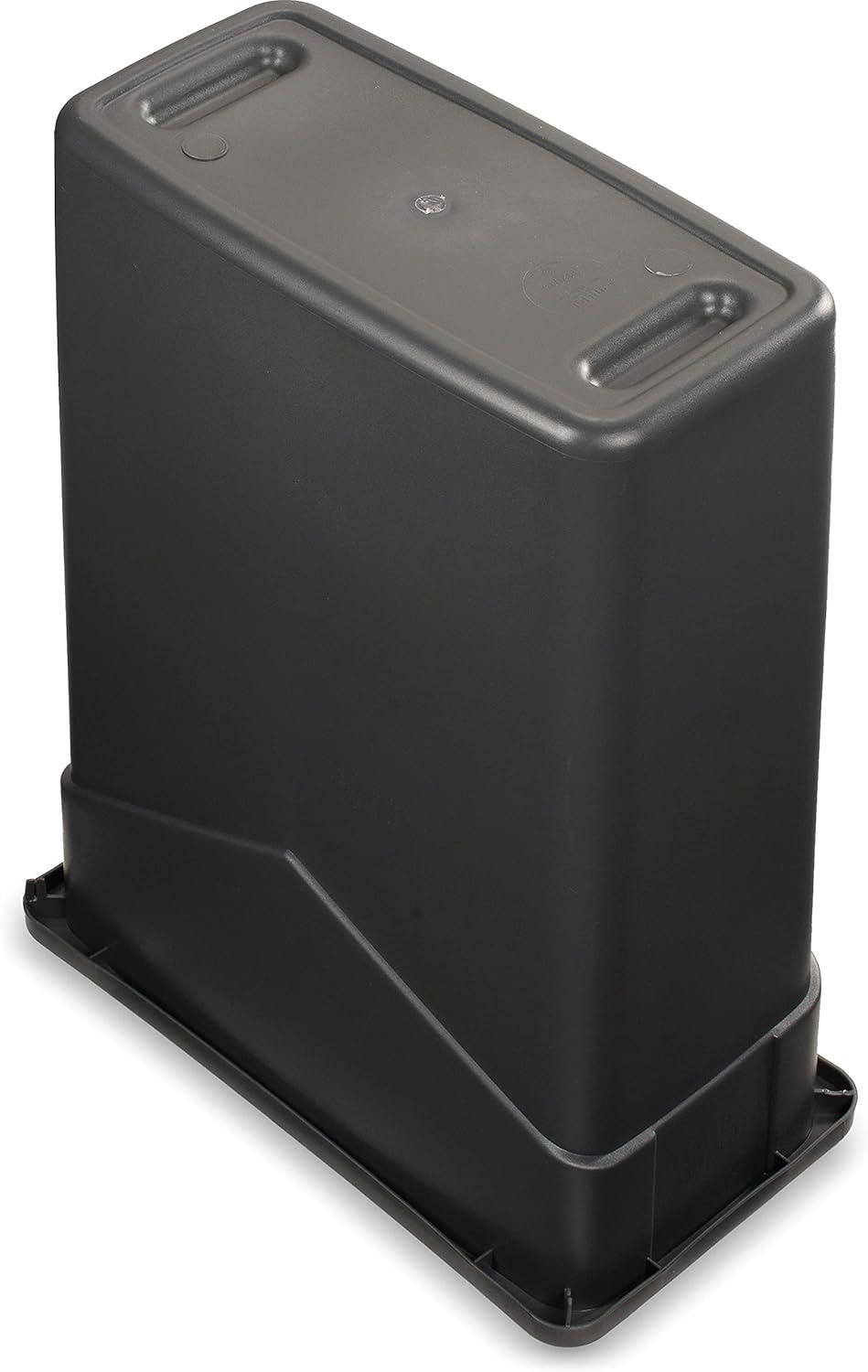 Carlisle 34201523 TrimLine Rectangle Waste Container Trash Can Only, 15 Gallon, Gray