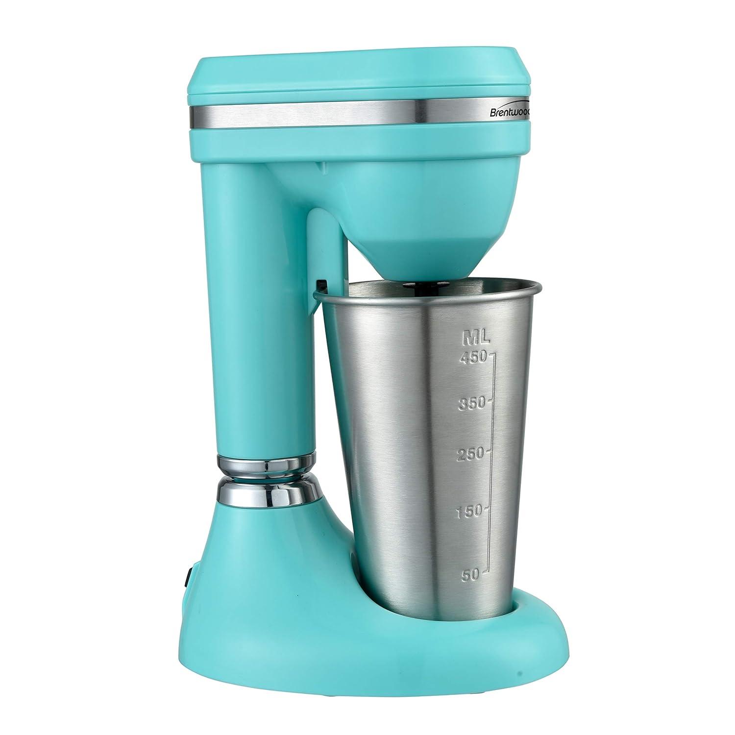 Brentwood 15oz Classic Milkshake Maker, Turquoise
