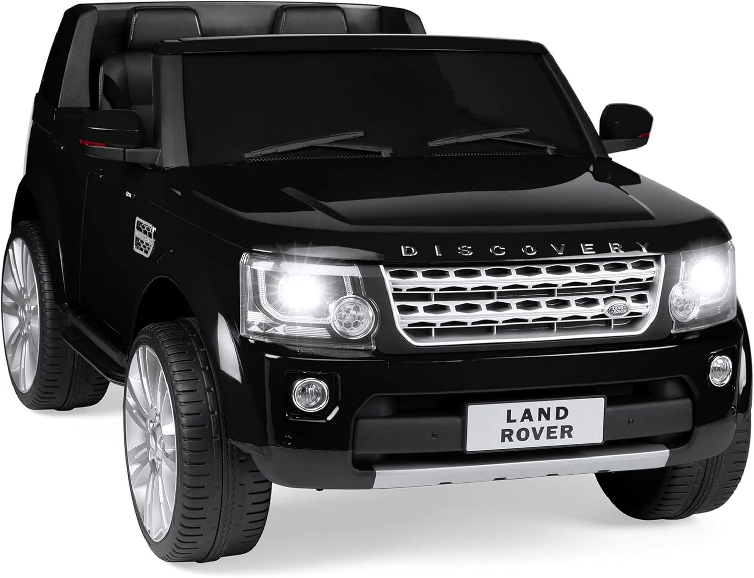 Black 12V 2-Seater Land Rover Ride-On SUV with Remote Control