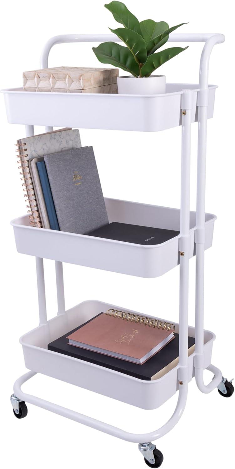 Organize It All Organize It All 3 Tier Rolling Basket Cart