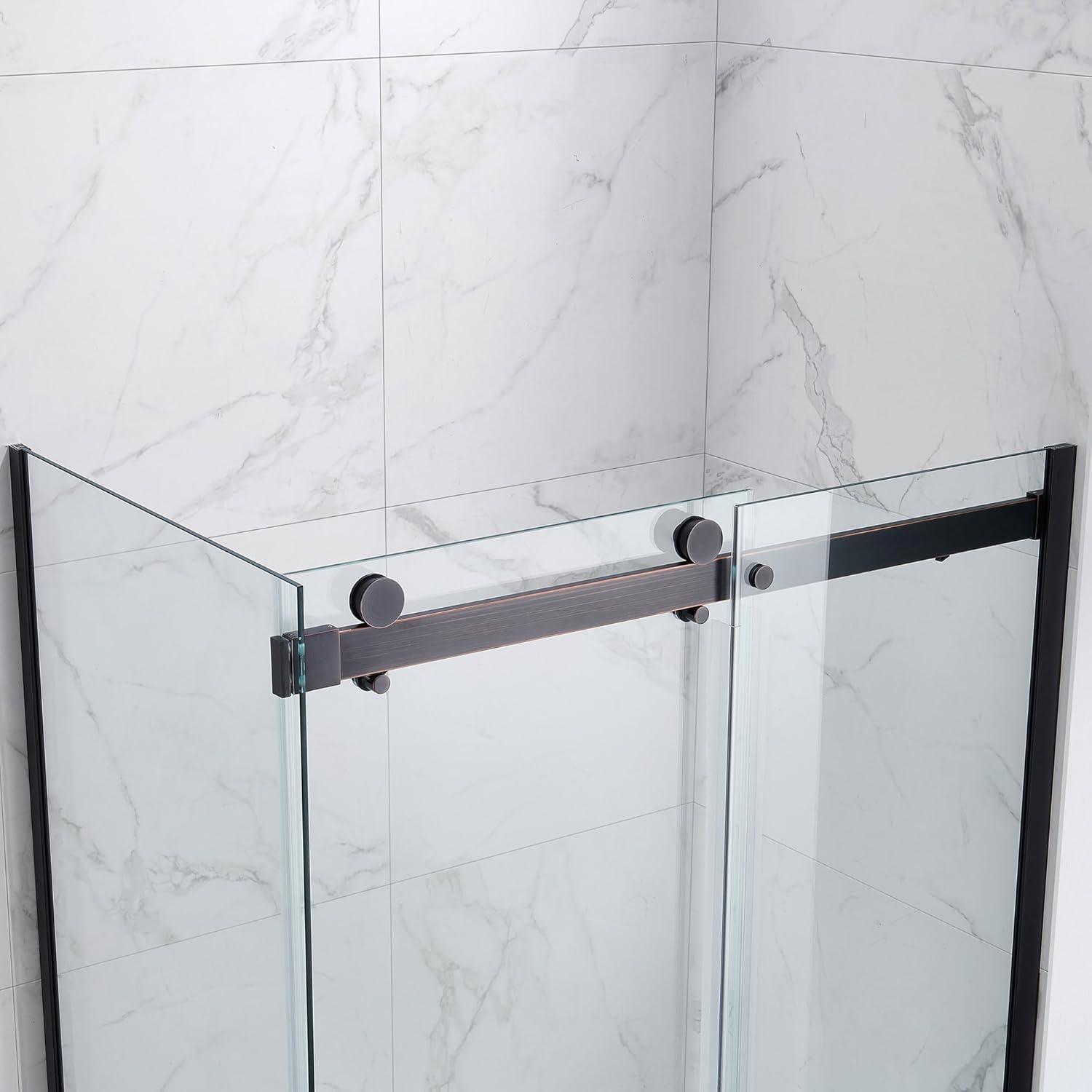OVE Decors Bel Soft Close Stainless Steel 3-Piece 32-in x 48-in x 81-in Base/Door Corner Shower Kit