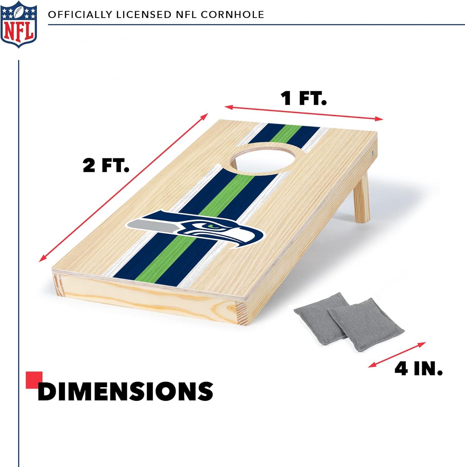 NFL Seattle Seahawks 1'x2' Wood Cornhole Set