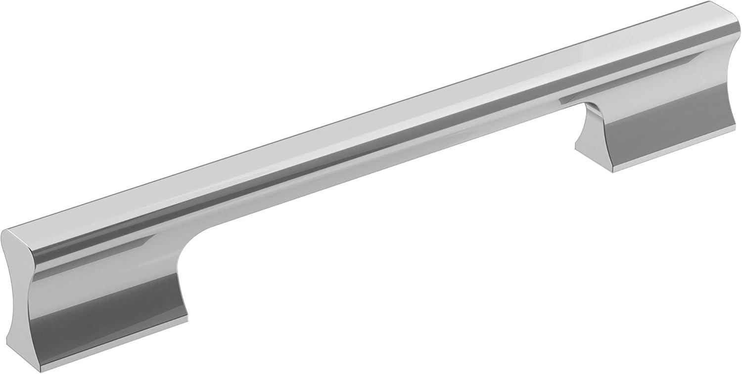 Amerock Status 6-5/16 inch (160mm) Center-to-Center Polished Chrome Cabinet Pull