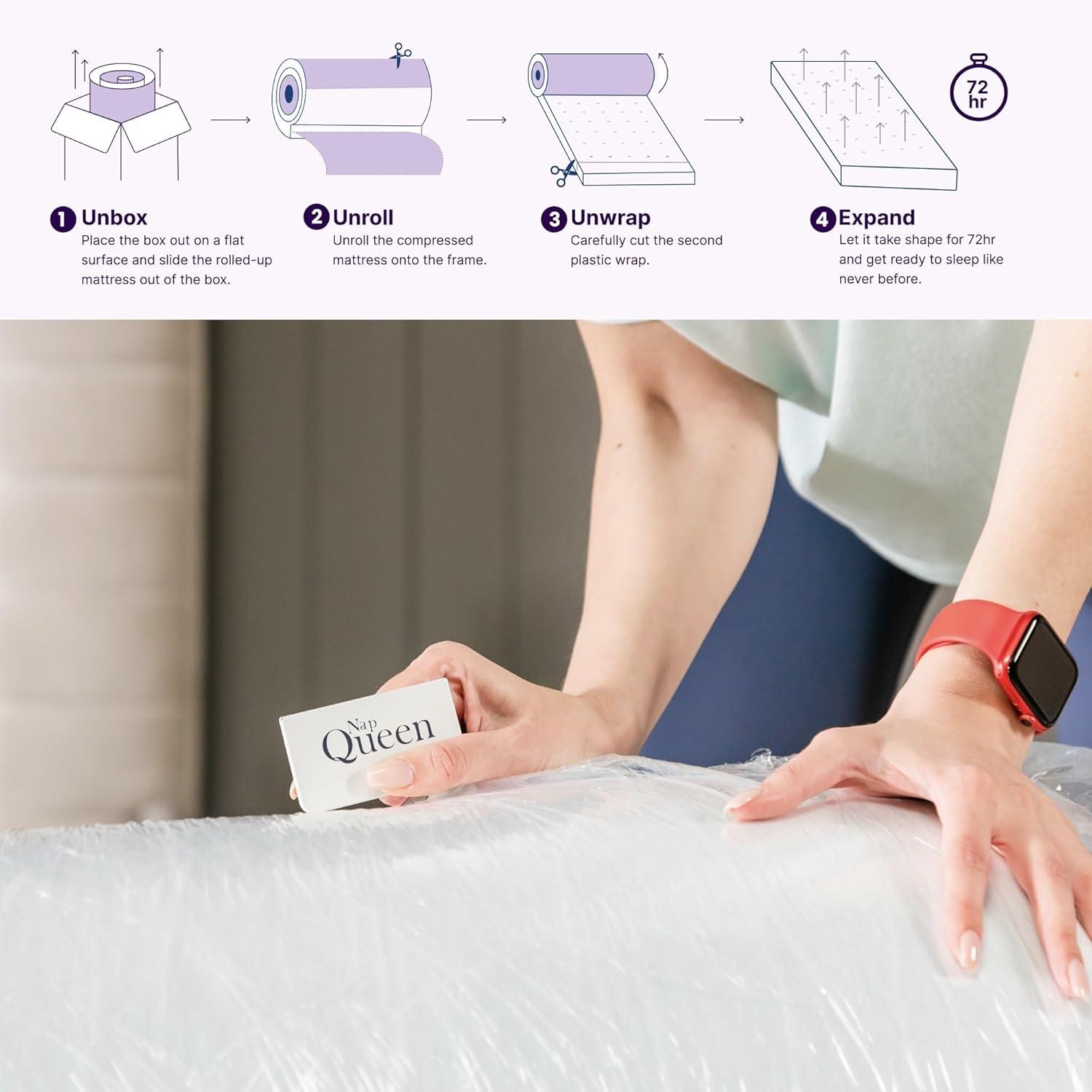 8'' Elizabeth, Cooling Gel Infused Memory Foam Mattress, Multiple Sizes