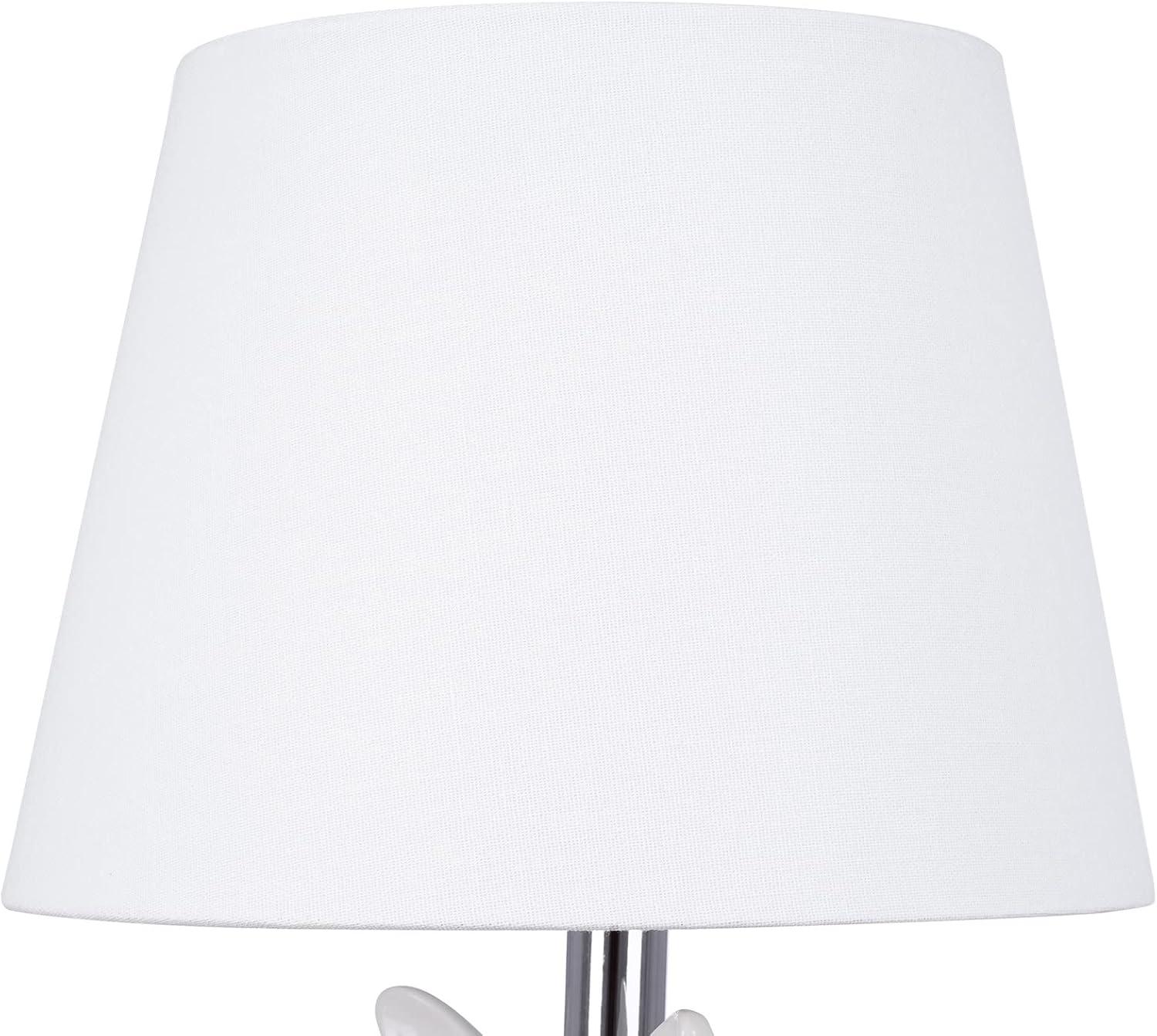 Bulldog Ceramic Table Lamp - White