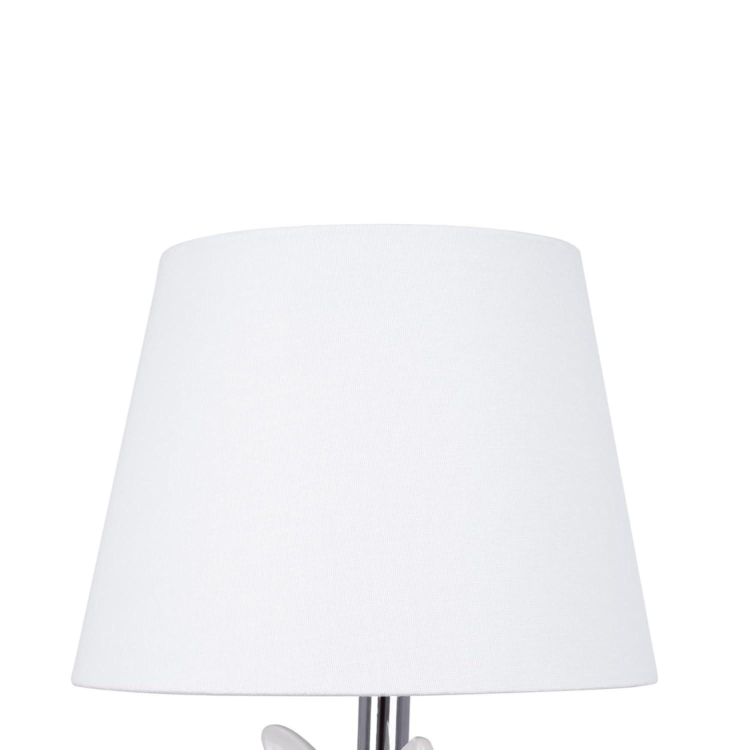 Bulldog Ceramic Table Lamp - White