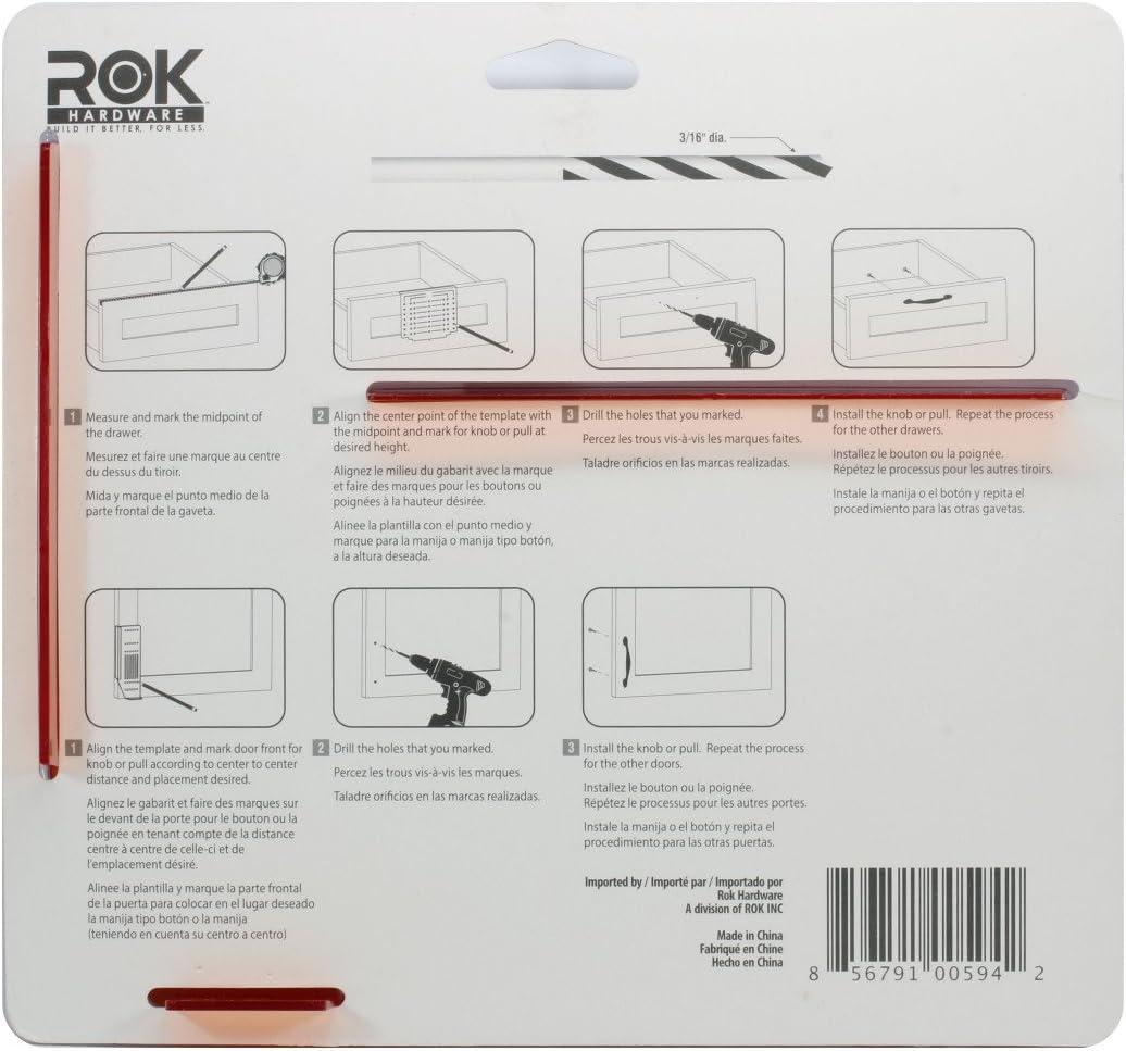 Rok Hardware Knob And Handle / Pull Template Guide Kit