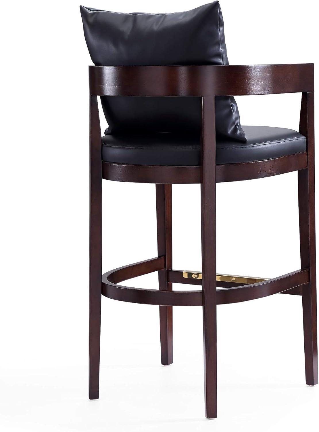 Ritz Upholstered Beech Wood Barstool - Manhattan Comfort