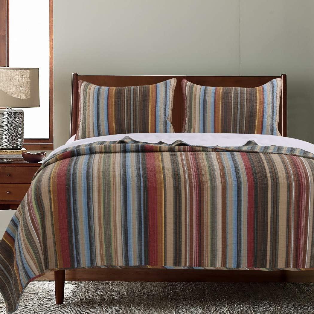 Durango Earth Standard Cotton Reversible Modern & Contemporary Quilt Set