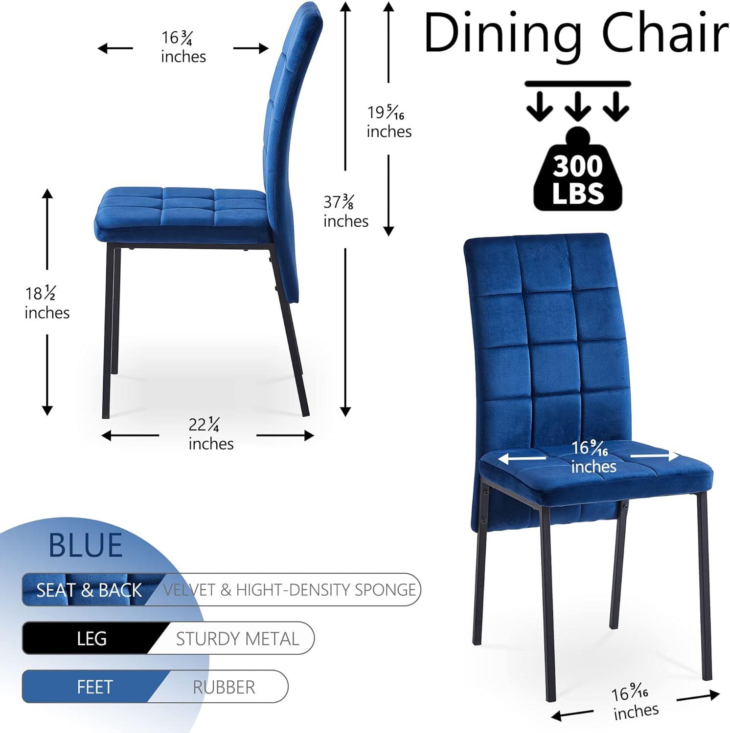 Brooklyn Velvet High Back Side Chair