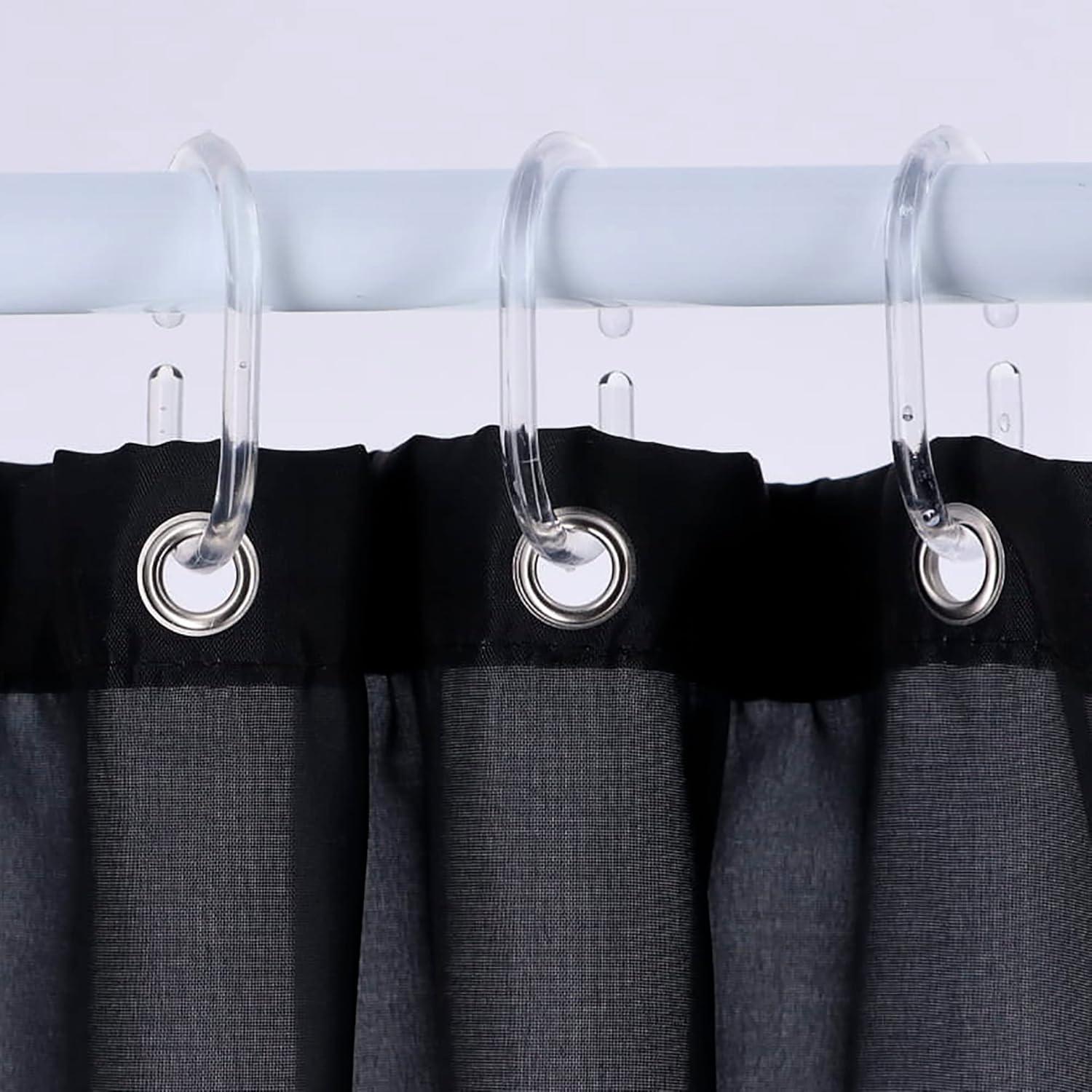 Evideco Solid Plastic Shower Curtain Hooks Rings & Reviews | Wayfair