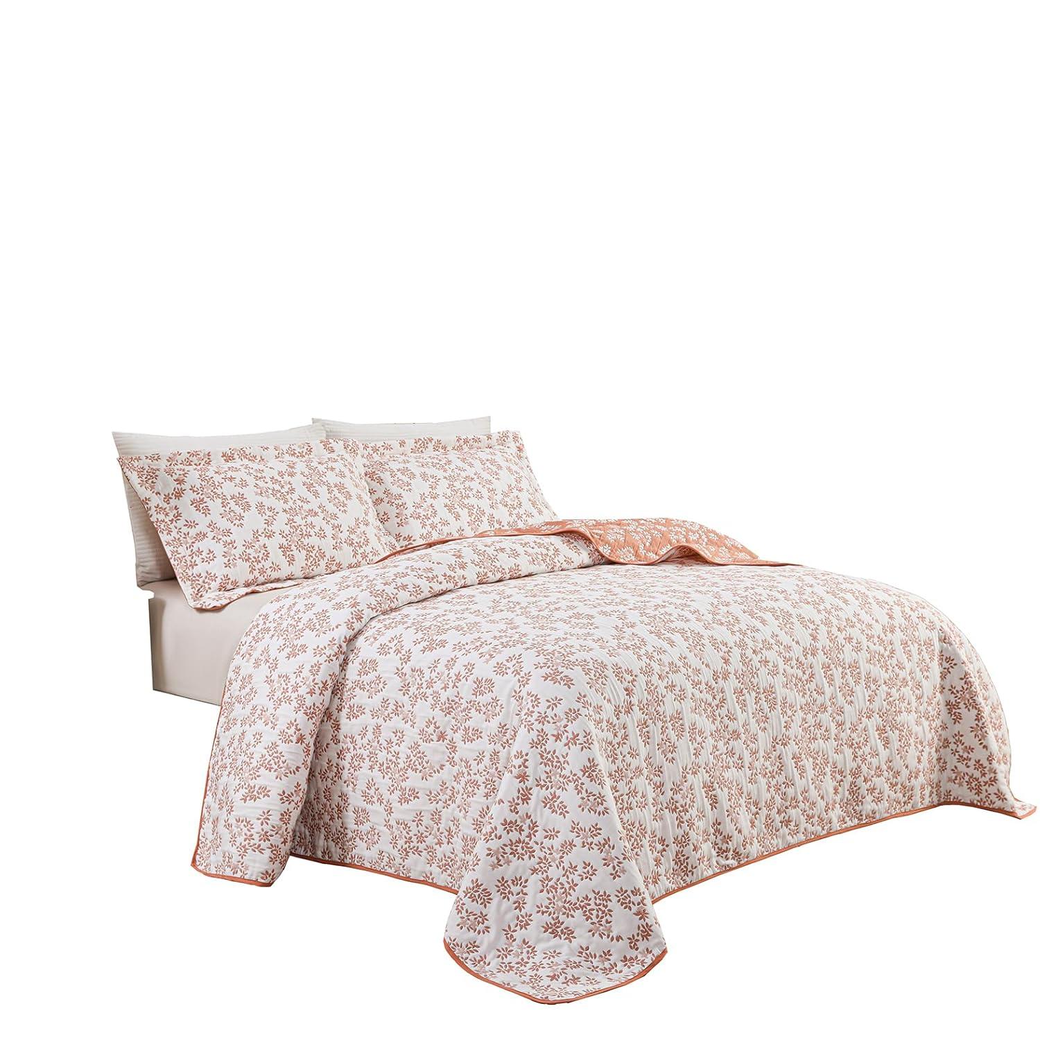 Marina Decoration Percale Floral Quilt Set