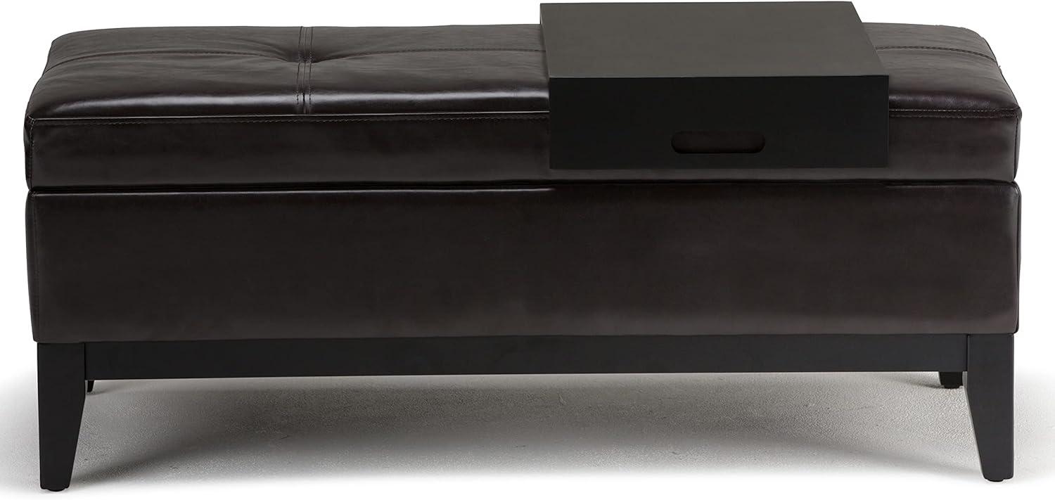 Minster Faux Leather Ottoman