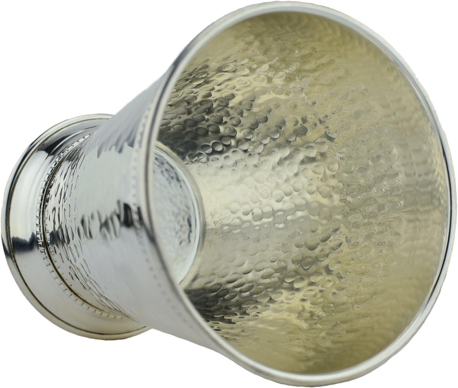 Handmade Hammered Silver-Plated Copper Mint Julep Cup, 12 Ounce