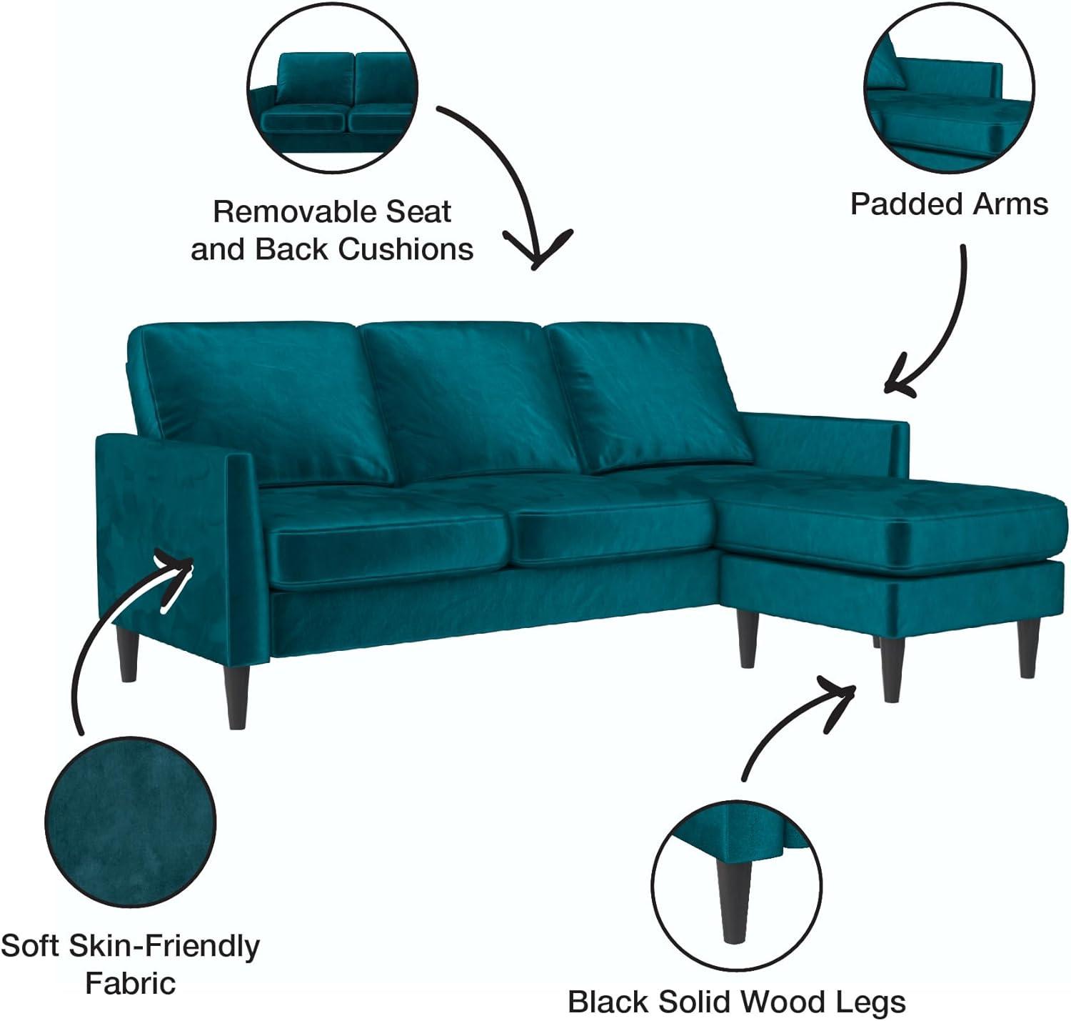 Winston 81.5" Wide Reversible Sofa & Chaise with Ottoman
