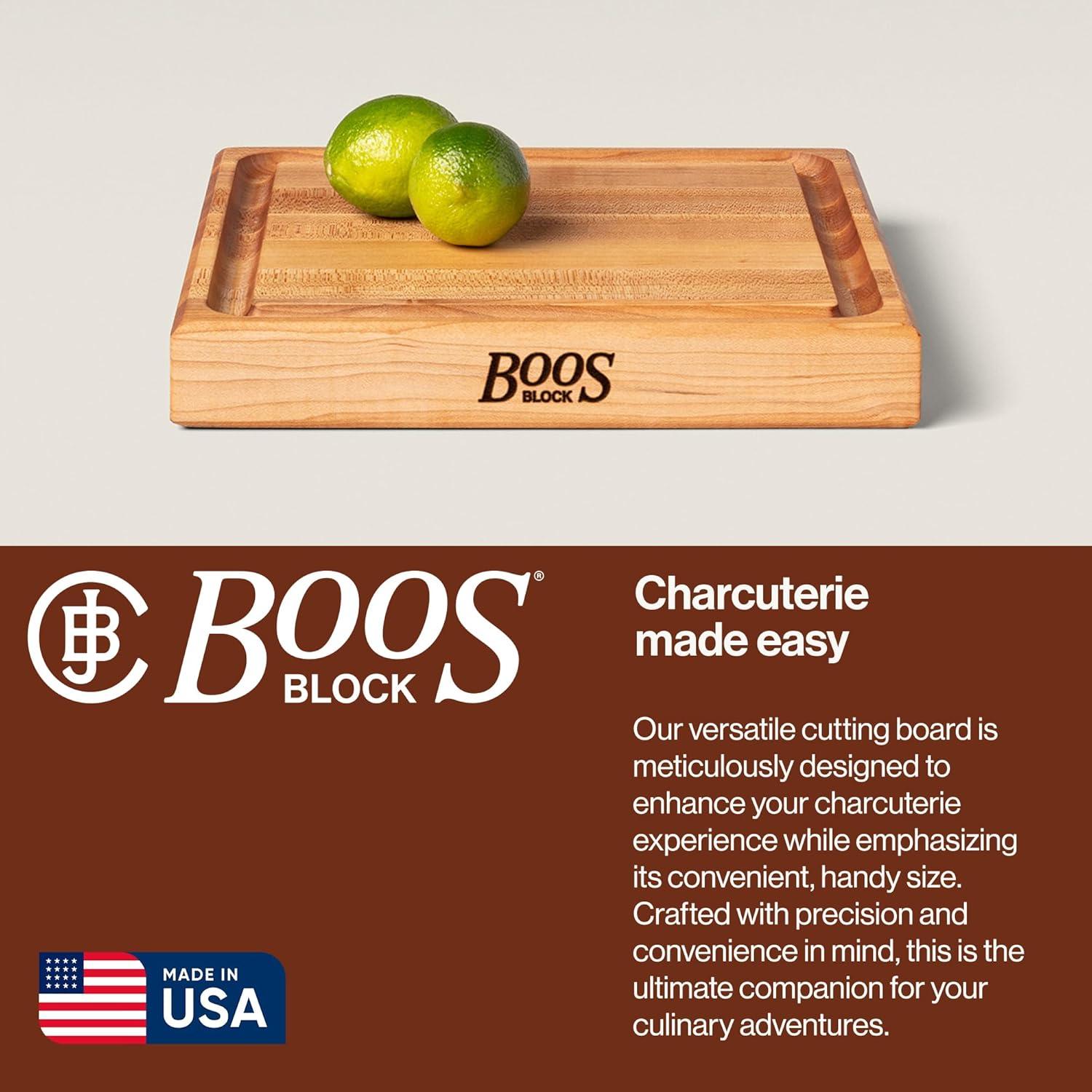 John Boos John Boos Chef's Collection Edge Grain 1.75" Maple Cutting Board with Groove