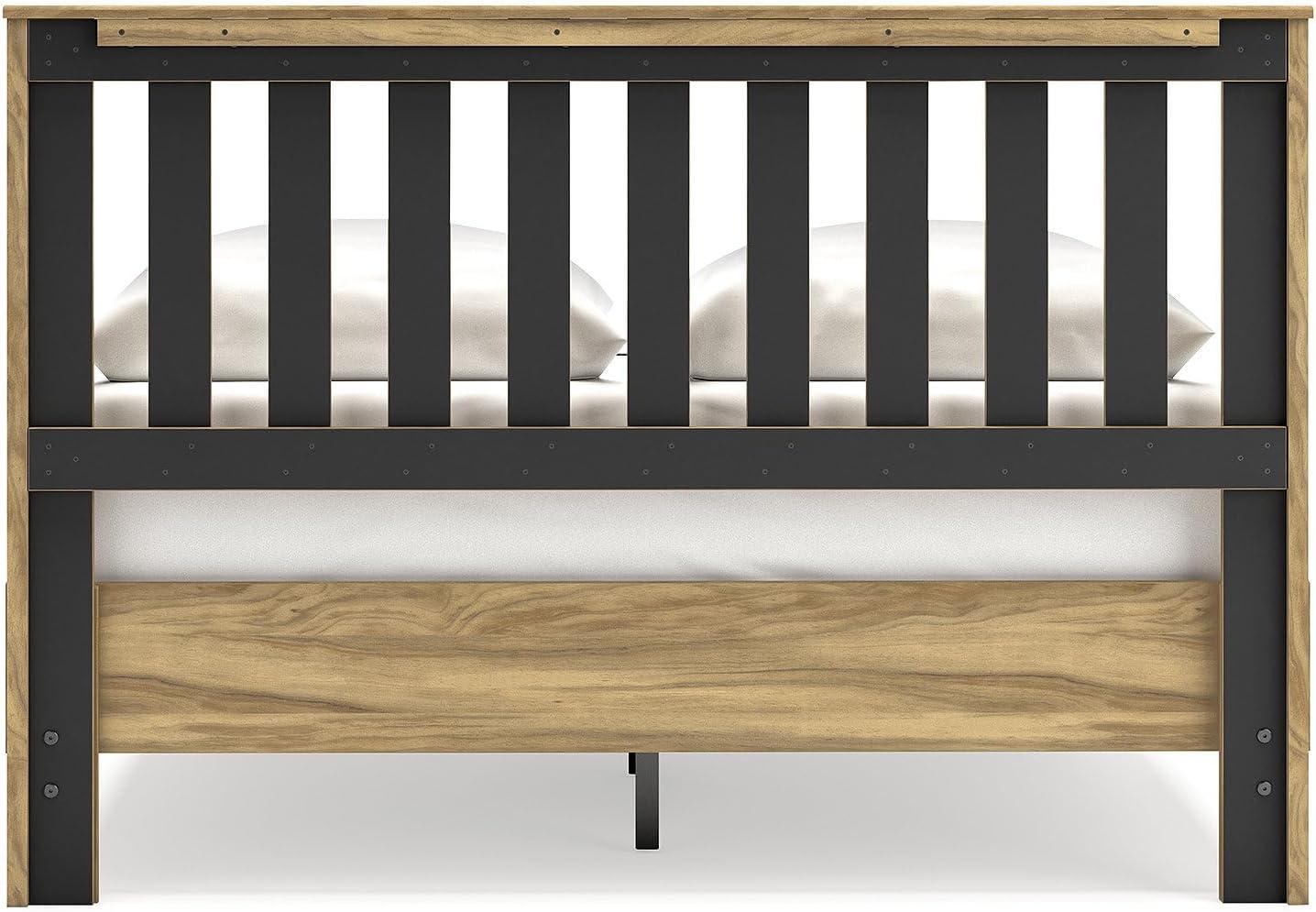 Signature Design by Ashley Bermacy Queen Panel Headboard, Light Brown