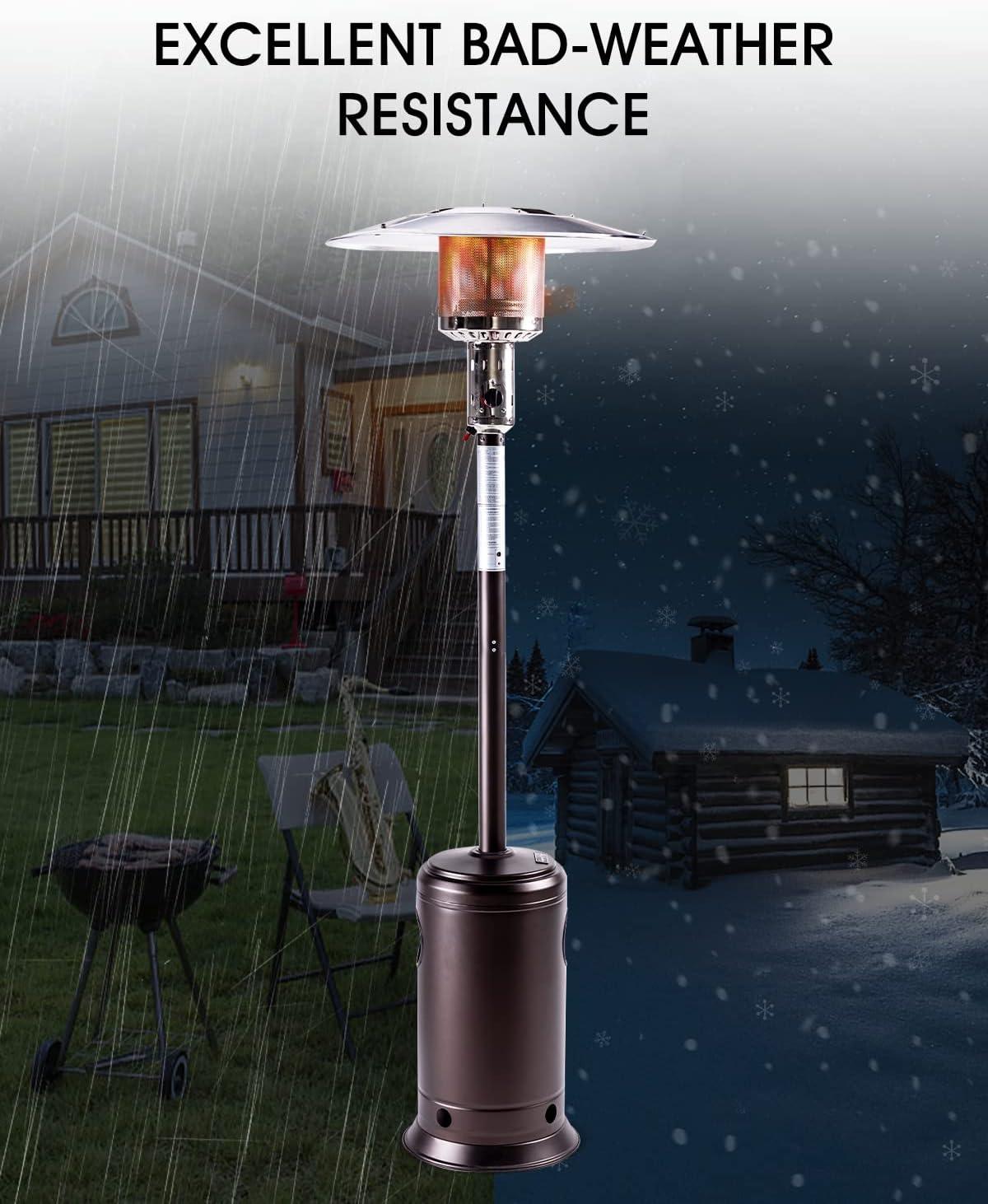 Legacy Heating Standing Patio Heater, mocha