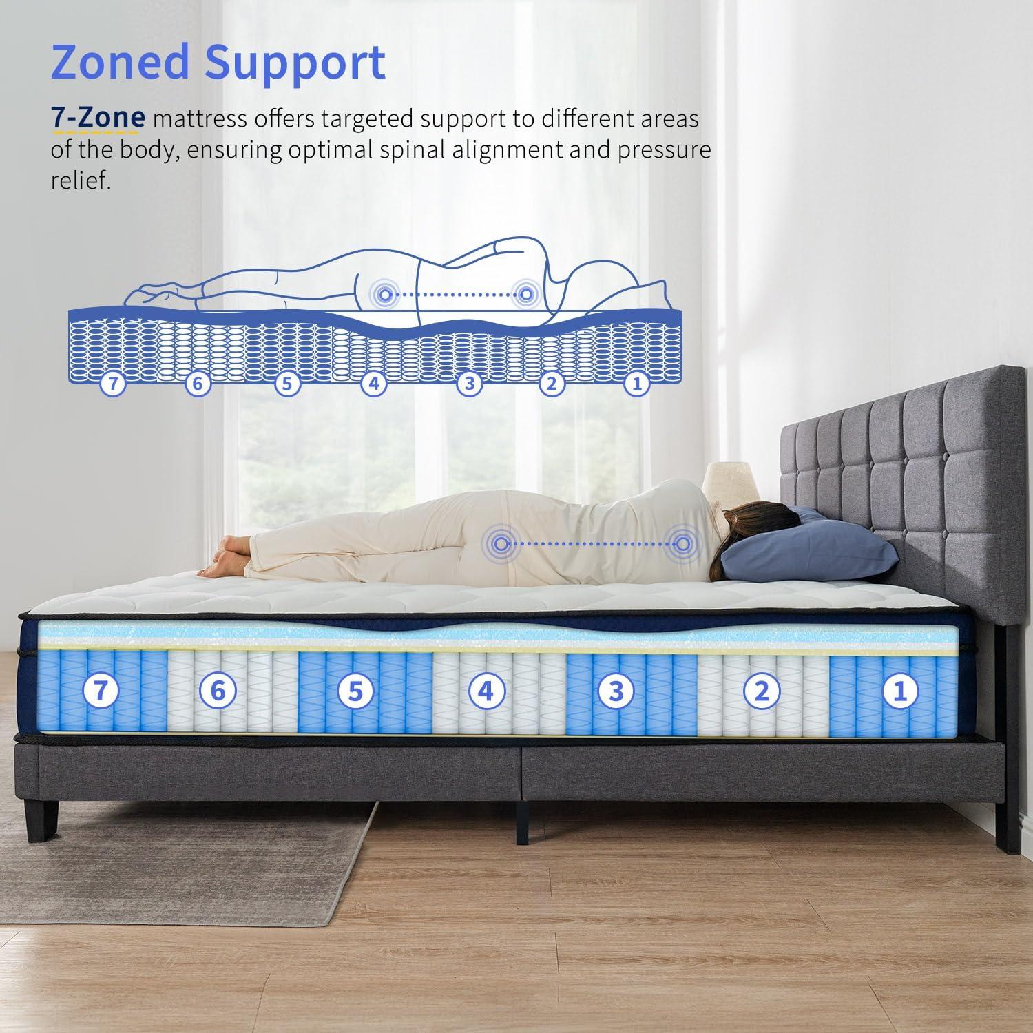 Alwyn Home 12'' Medium Gel Memory Foam Hybrid Mattress in a Box, OEKO-TEX® Certified