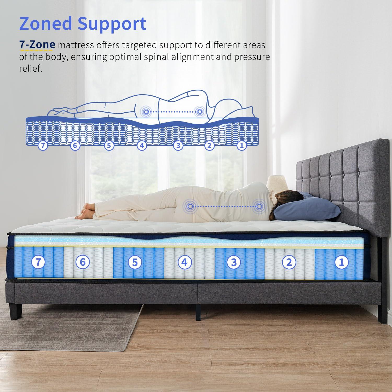 Alwyn Home 12'' Medium Gel Memory Foam Hybrid Mattress in a Box, OEKO-TEX® Certified