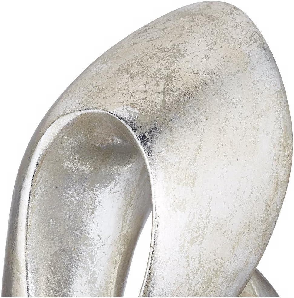 Studio 55D Open Infinity 24 1/2" High Silver Finish Modern Sculpture