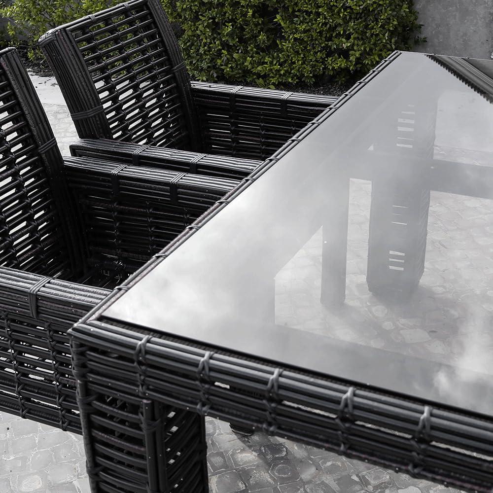 30 inch Square Glass Table Top - Tempered - 1/4" Thick Glass Surface, Safe Flat Polished, Eased Corners, Multipurpose for Dining Table, Patio, Coffee and End Table