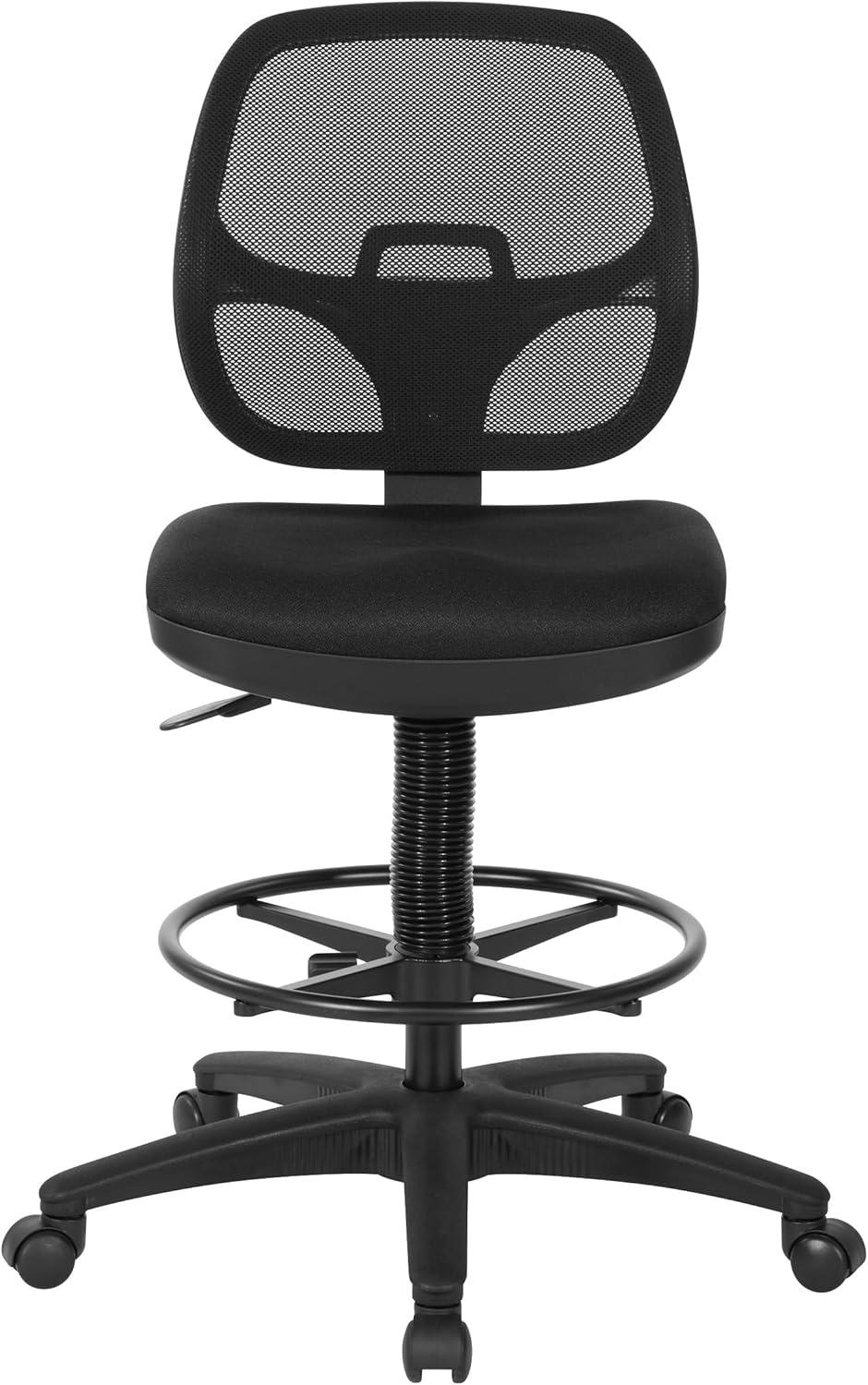 Office Star Products Deluxe Mesh Back Drafting Chair with 18-in Diameter Foot Ring