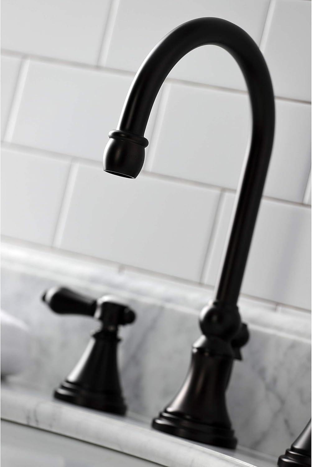 Heirloom Oil Rubbed Bronze Widespread Bathroom Faucet