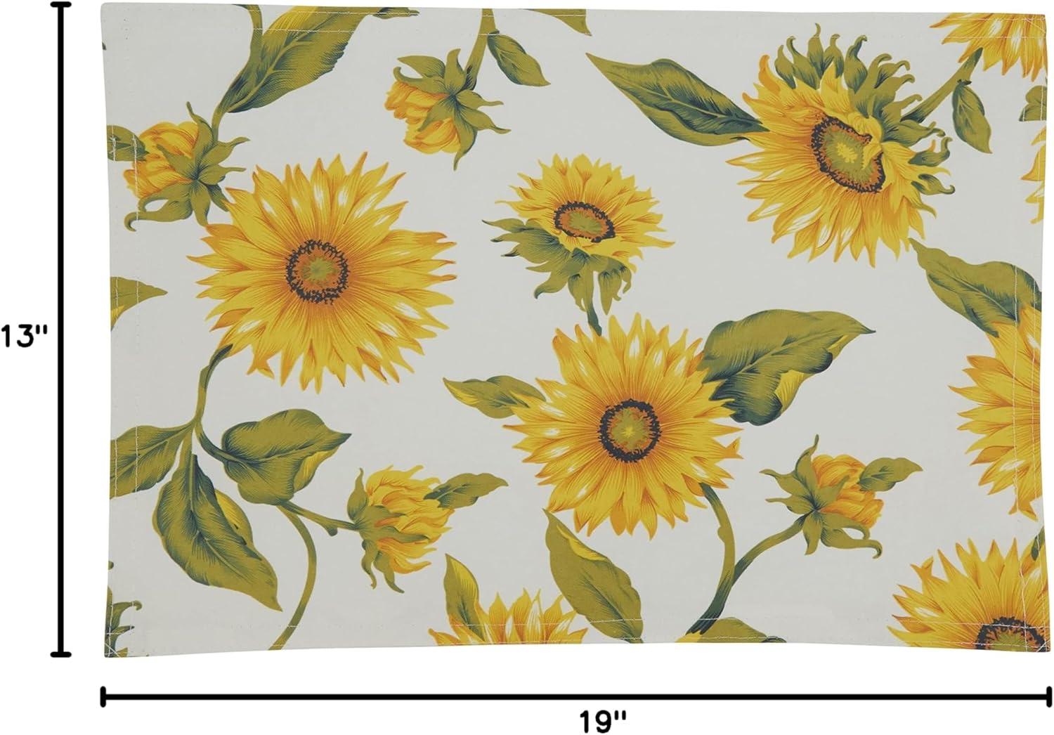 Girassol Polyester No Pattern Rectangle Placemat