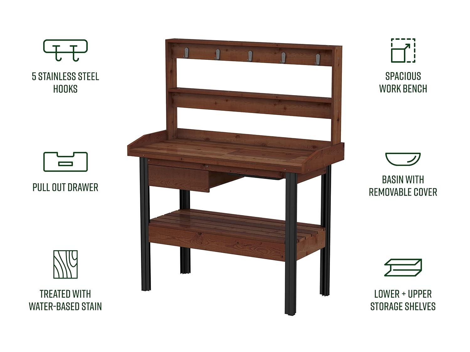 Vita Cedar Potting Bench