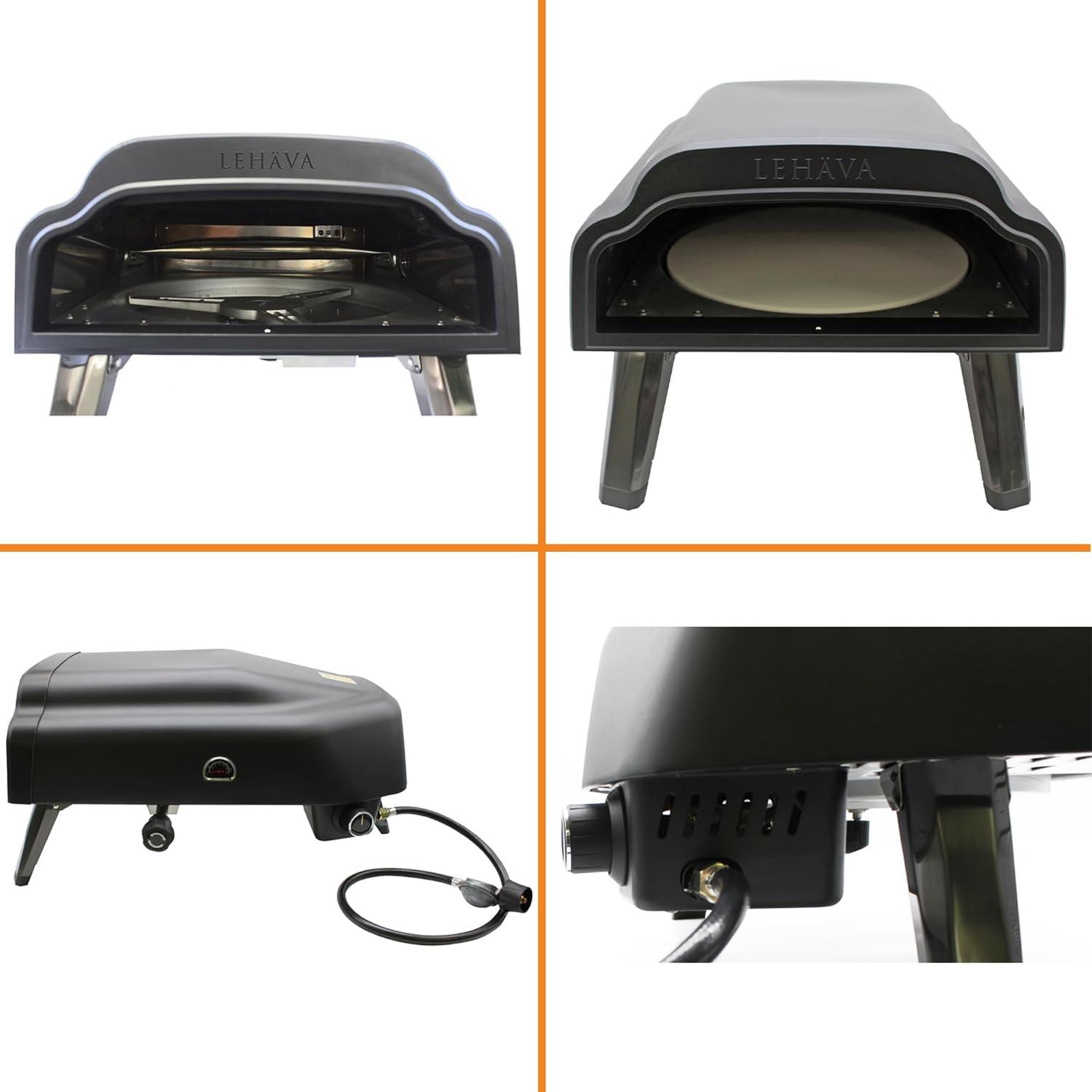 Flame King Flame King LEHAVA 14-inch Portable Outdoor Propane Pizza Oven for Camping and Outdoor Cooking