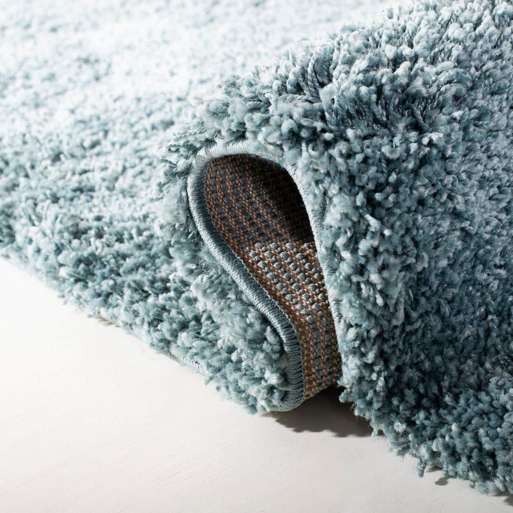 California Shag SG151 Power Loomed Indoor Accent Rug - Light Blue - 2'3"x5' - Safavieh