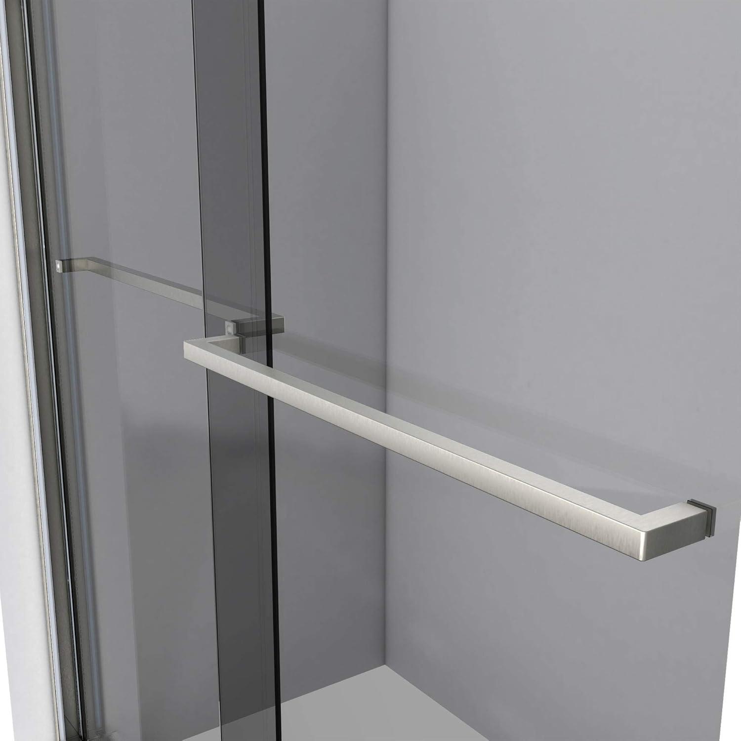 56" - 60" W 60" H Reversible Semi-Frameless Tub Door with ClearMax Technology
