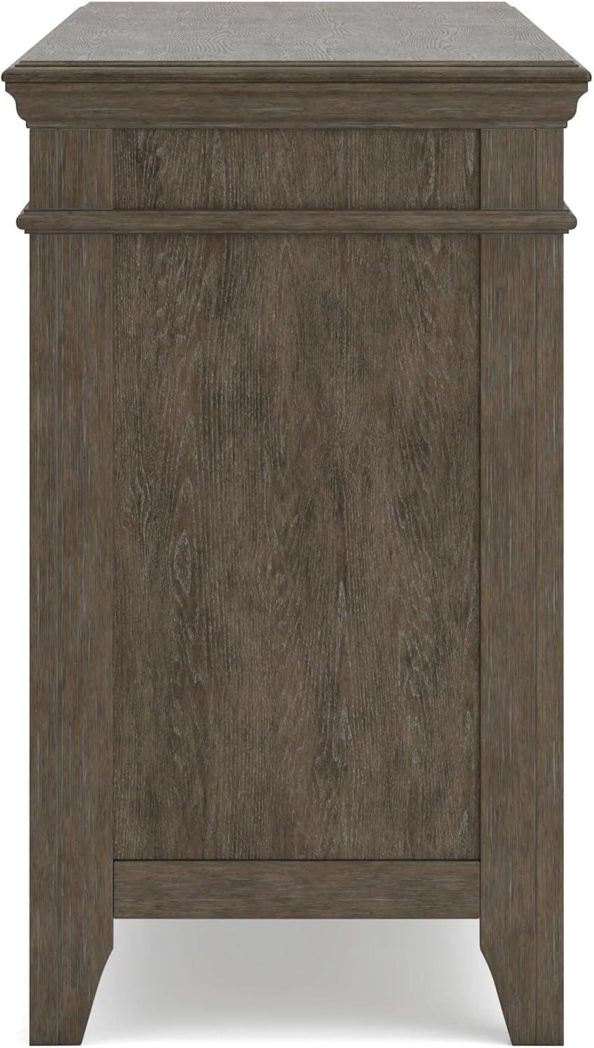 Signature Design by Ashley Traditional Janismore Credenza  Weathered Gray