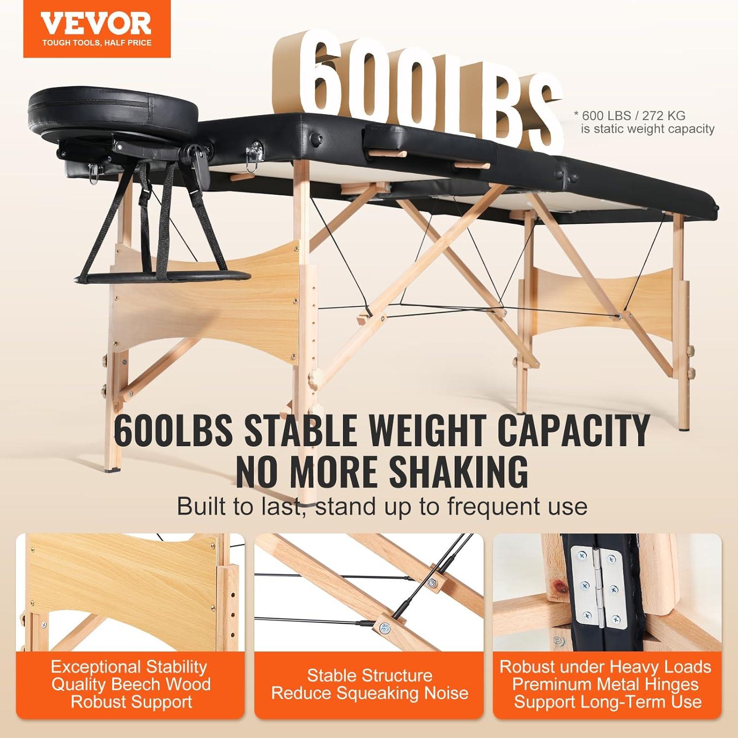 VEVOR 72.8'' Rectangular Adjustable Bar Top Riser