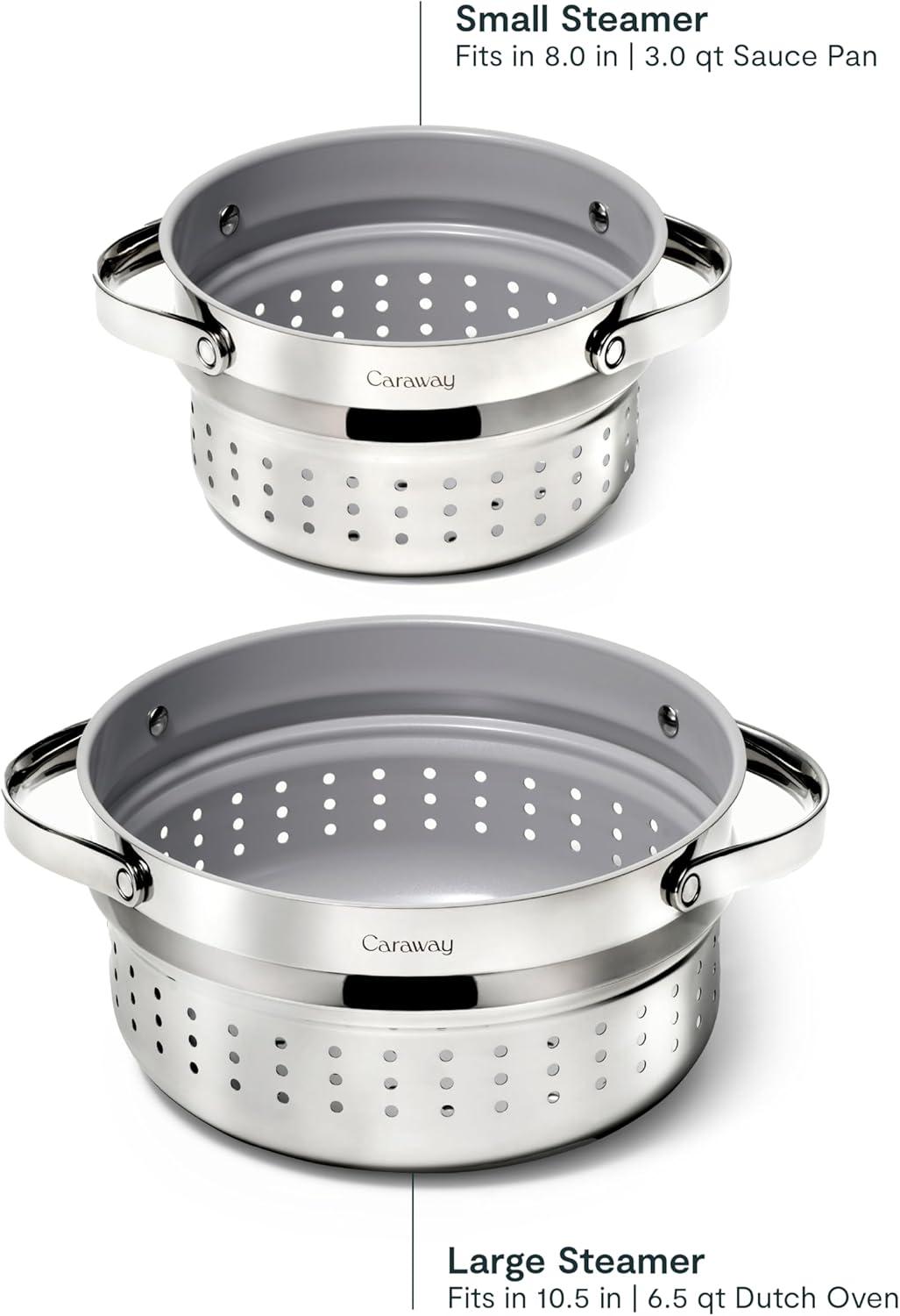Caraway ® Stainless Steel 6.5-Qt. Dutch Oven Steamer
