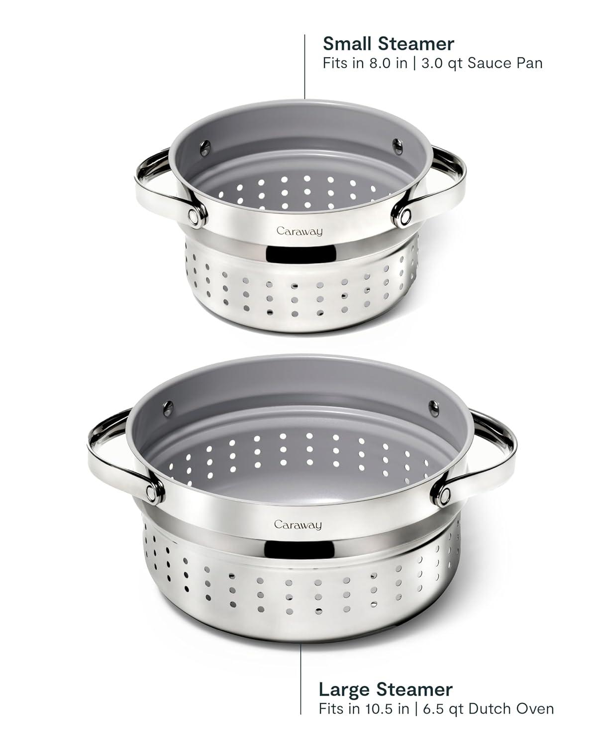 Caraway ® Stainless Steel 6.5-Qt. Dutch Oven Steamer
