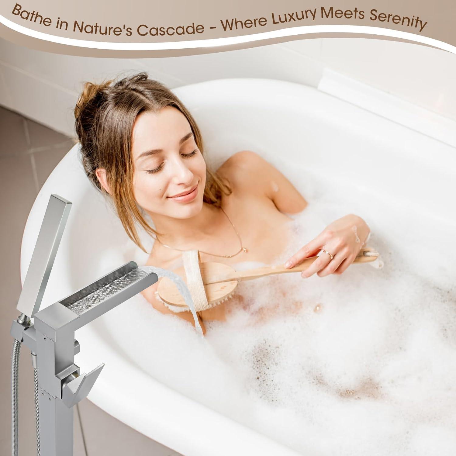 VIBRANTBATH Floor Tub Spout with Diverter 7012-N