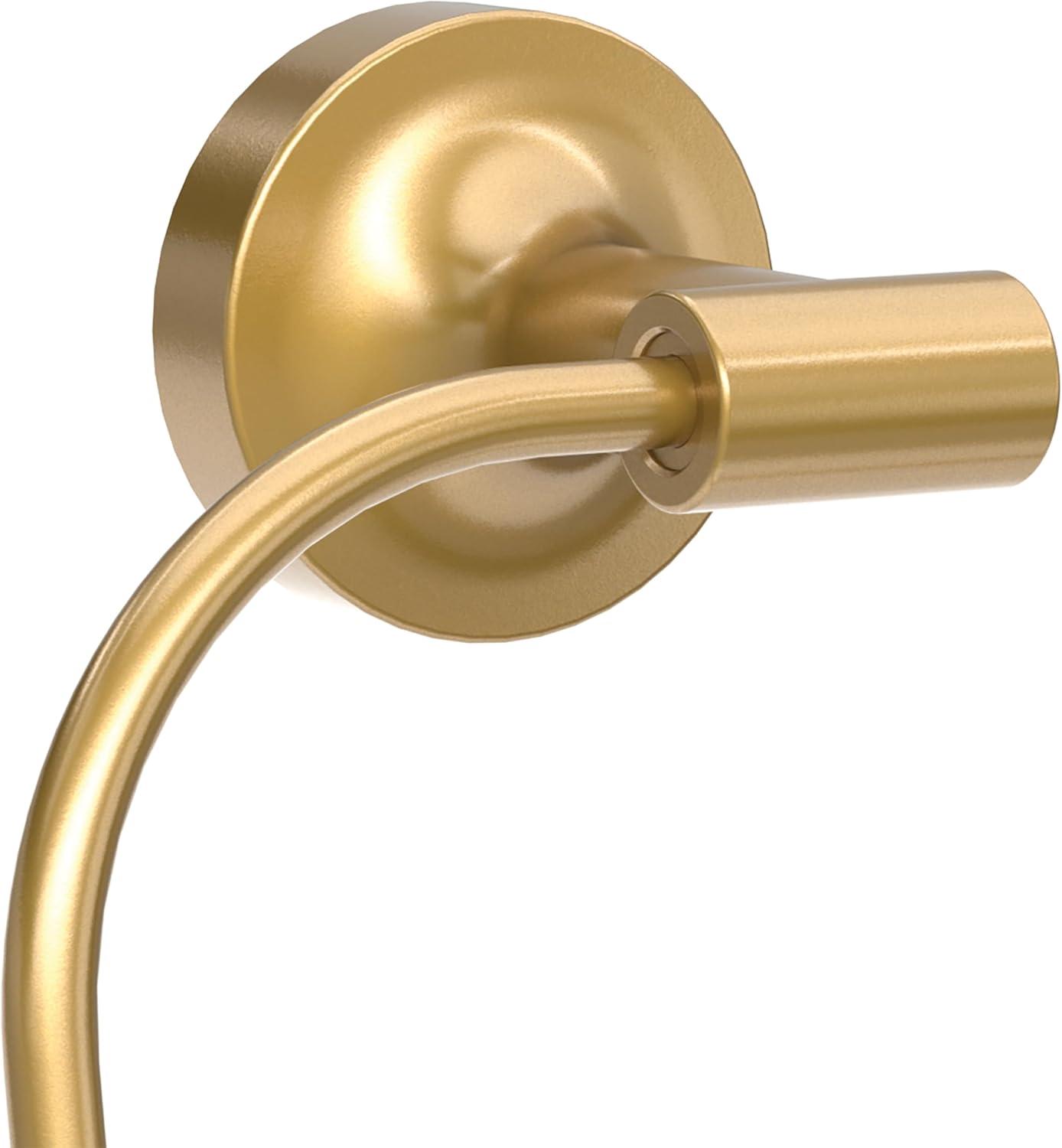 Voisin Round Open Towel Ring Bath Hardware Accessory in Satin Gold