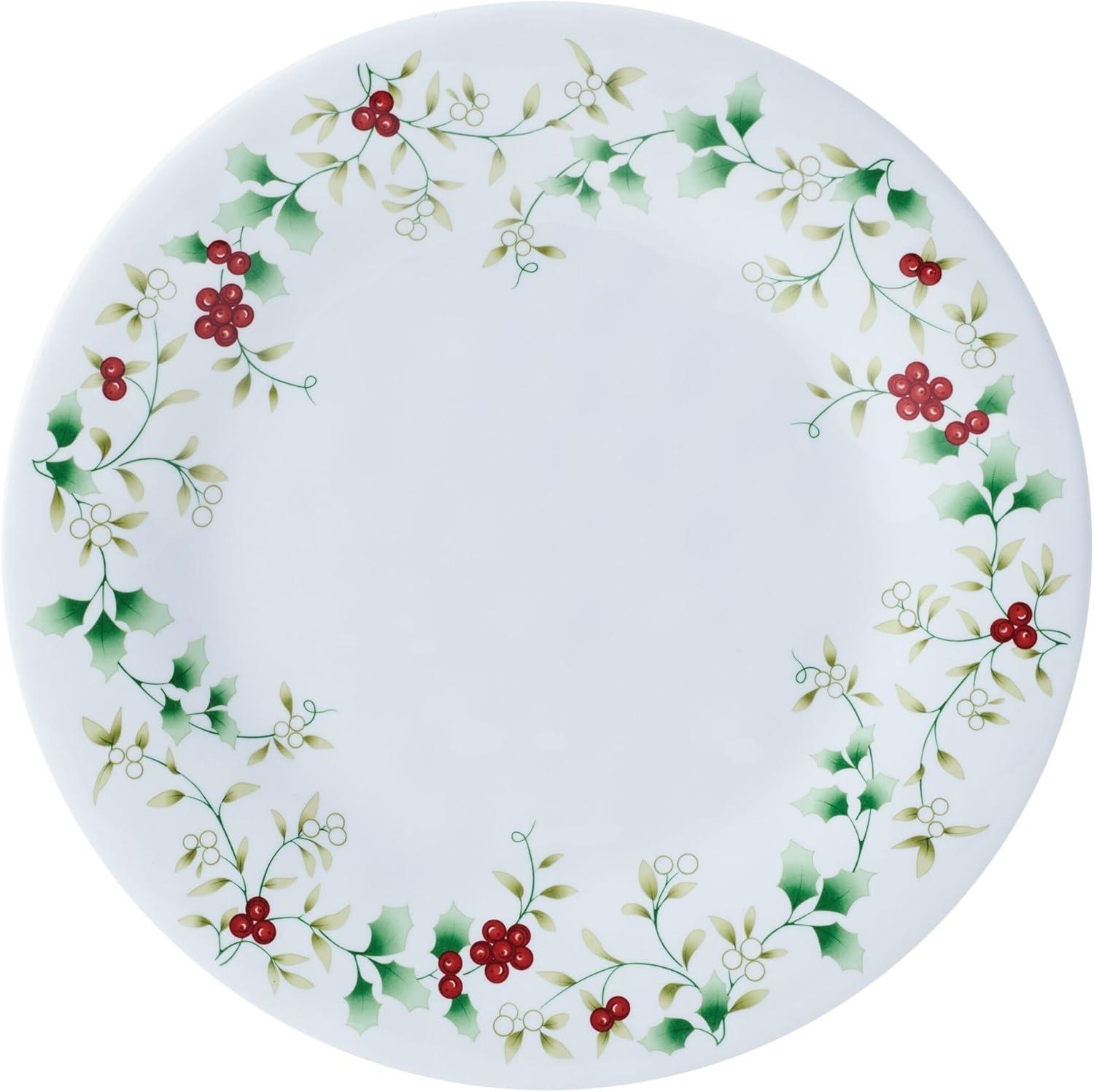 Winterberry Melamine Holiday Dinnerware Set, Service for 6