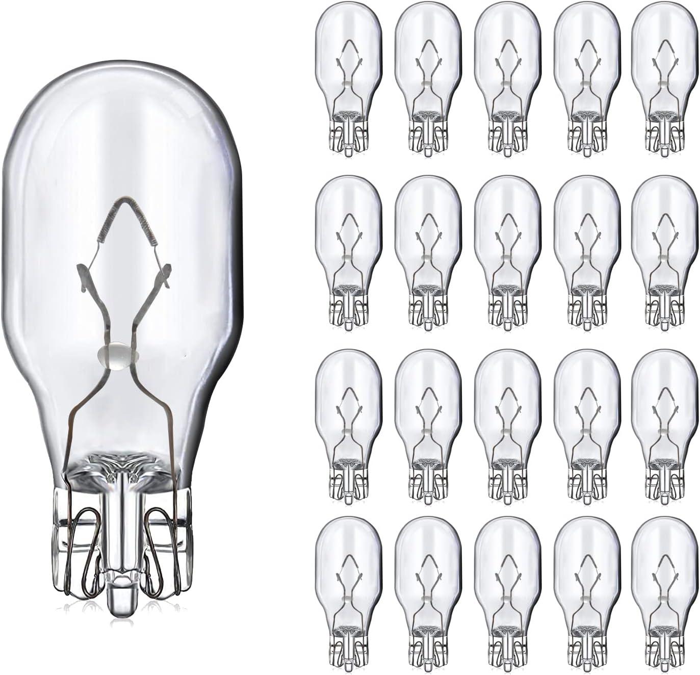 Kscjdg 18W 12V T5 Light Bulb Replacement Landscape Light Bulbs -Wedge Base Lights Bulb -Malibu Lights Bulbs -Low Voltage Landscaping Light Bulbs - 20 Pack (18W)