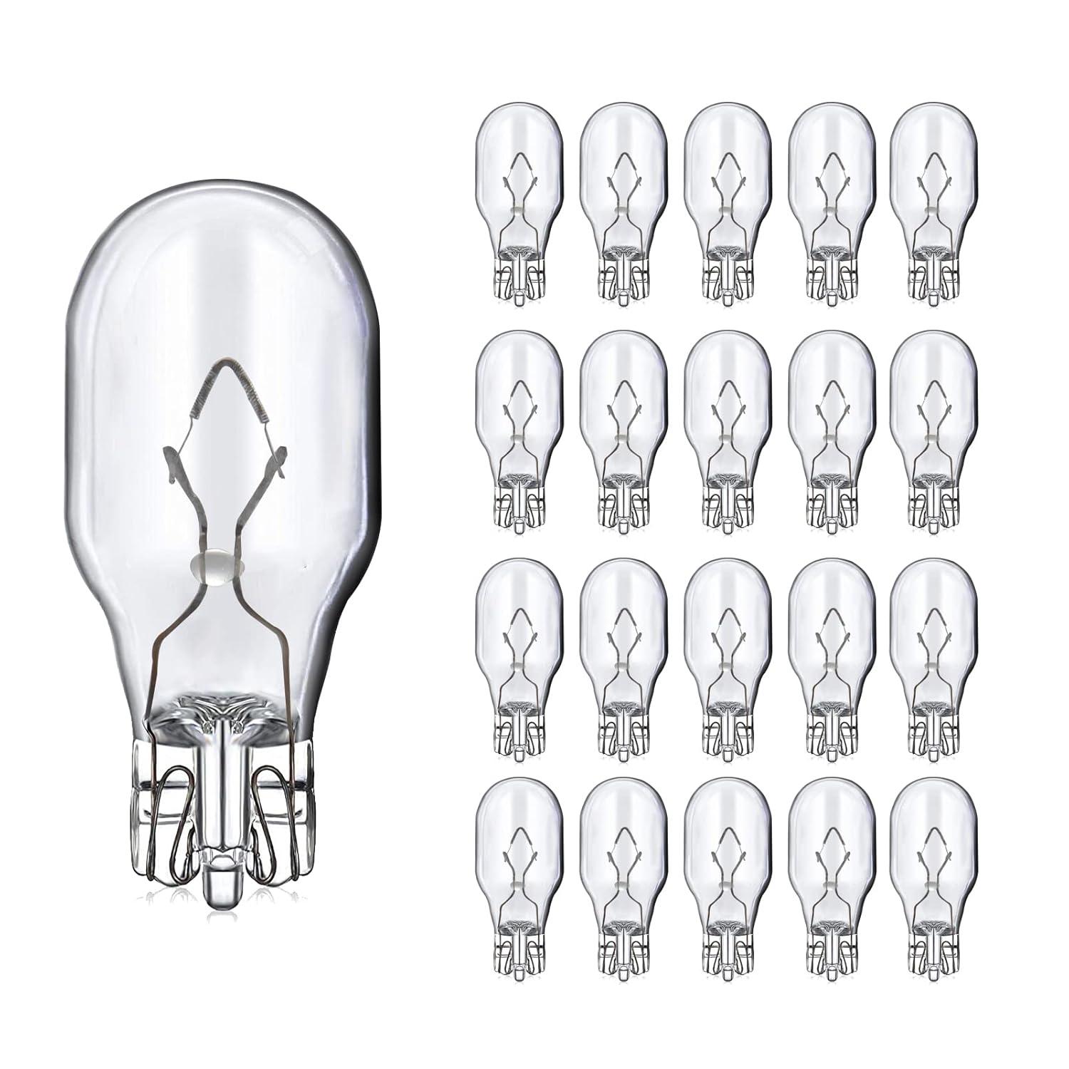 Kscjdg 18W 12V T5 Light Bulb Replacement Landscape Light Bulbs -Wedge Base Lights Bulb -Malibu Lights Bulbs -Low Voltage Landscaping Light Bulbs - 20 Pack (18W)