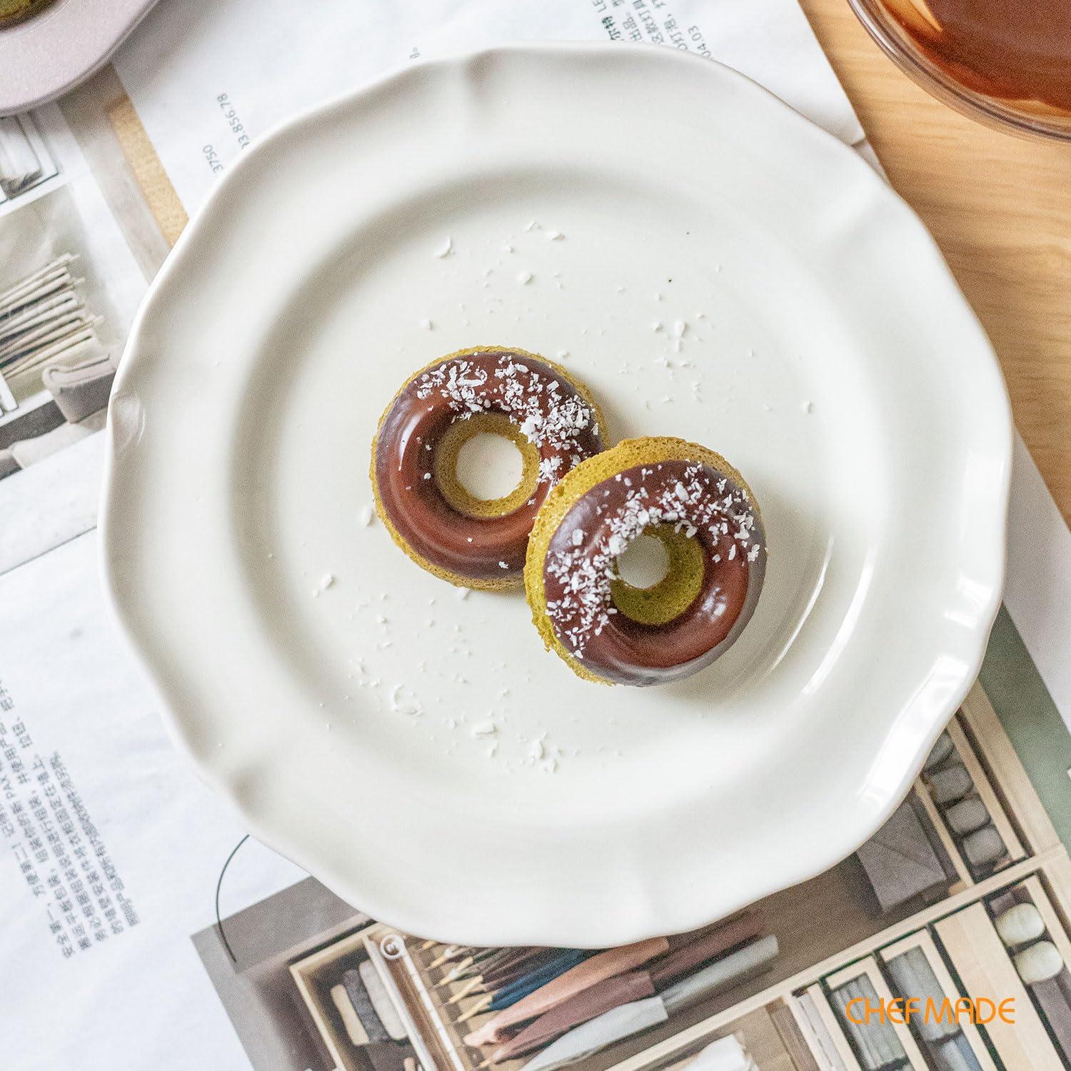 CHEFMADE CHEFMADE Donut Pan, Nonstick 20 Cavity Mini Ring Doughnut Baking Pan